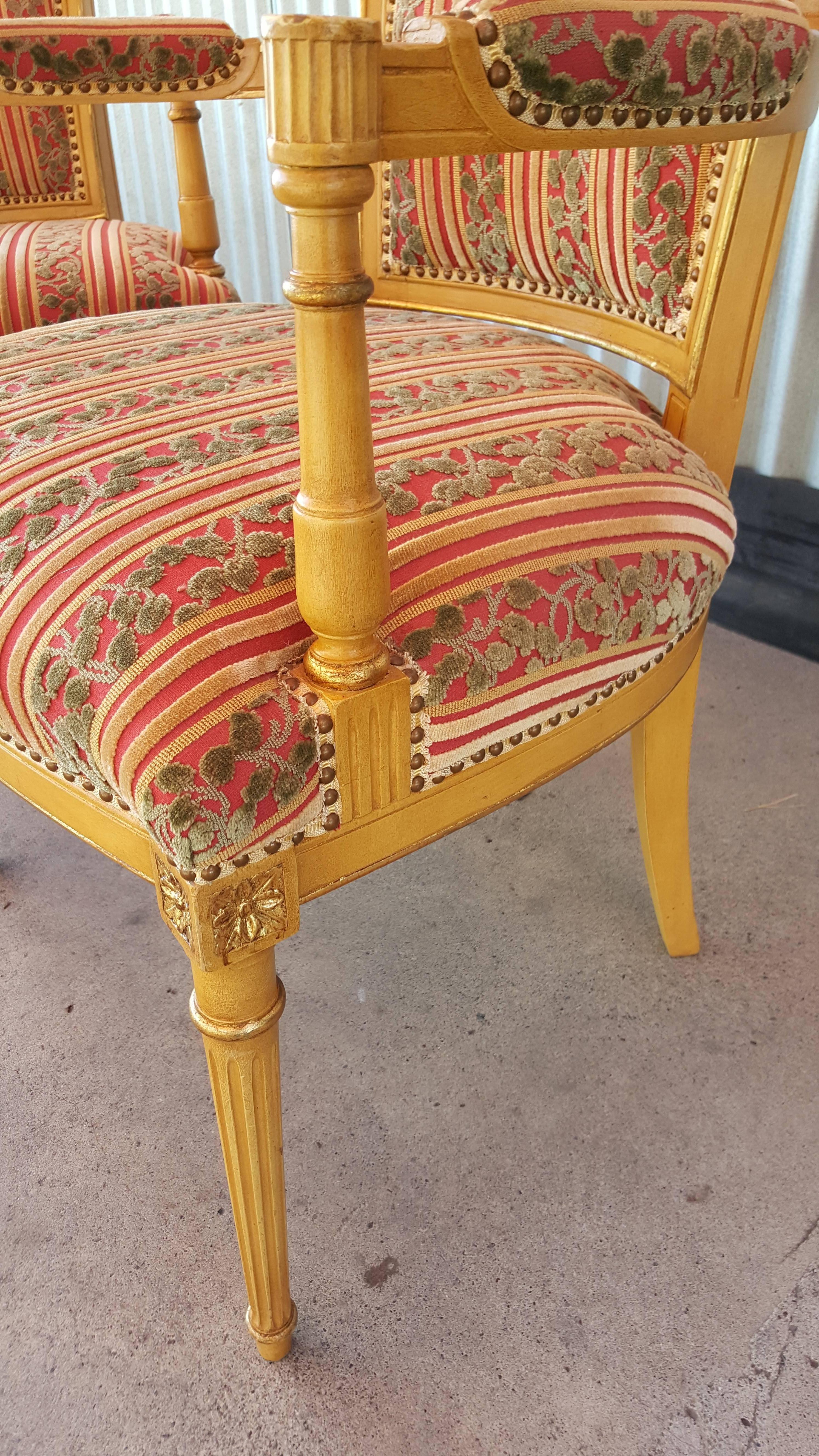 20th Century Louis XVI Style Chairs by Lx Rossi
