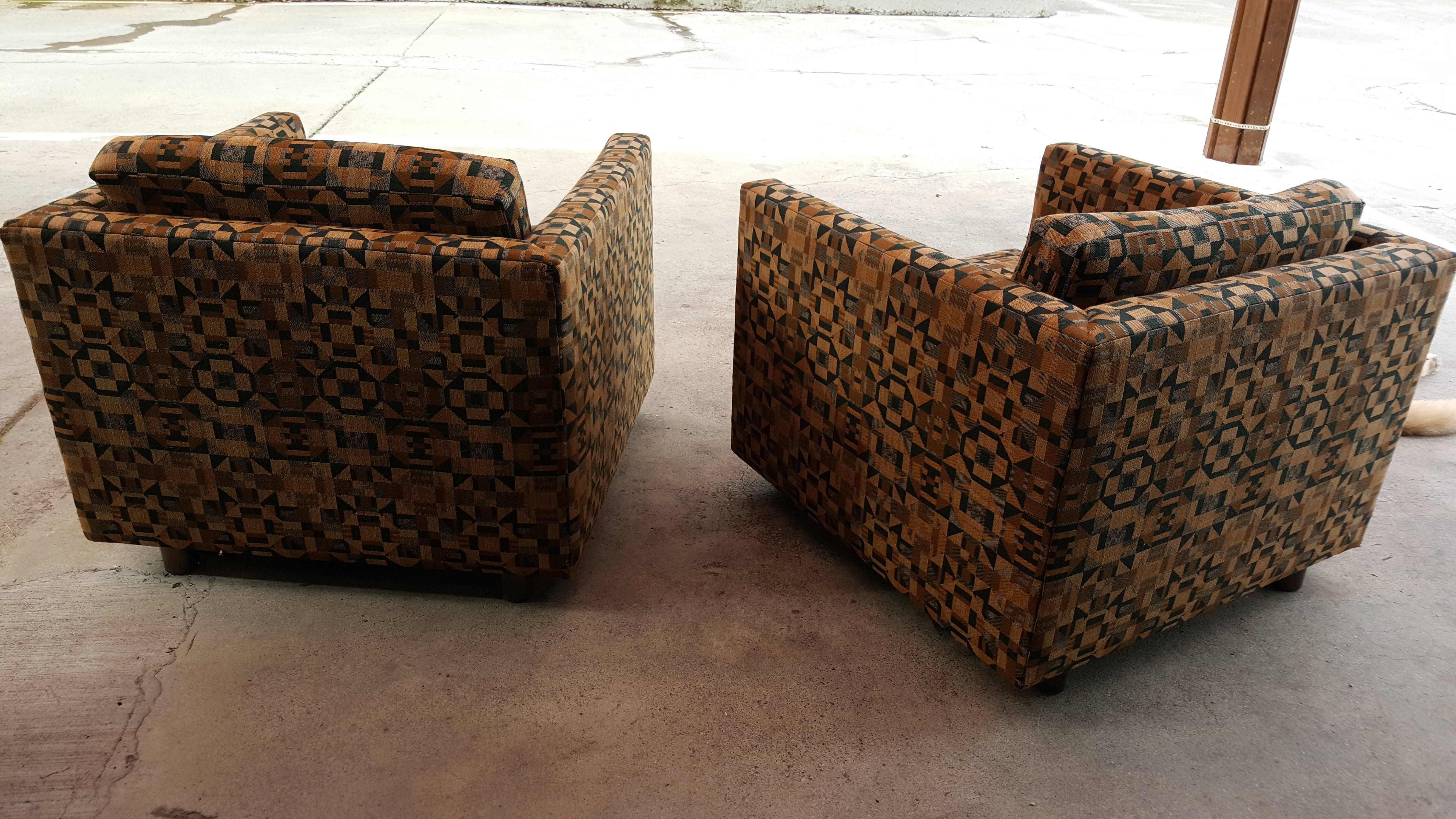 Pair of Lounge Chairs by Ward Bennett for Brickel Associates 1