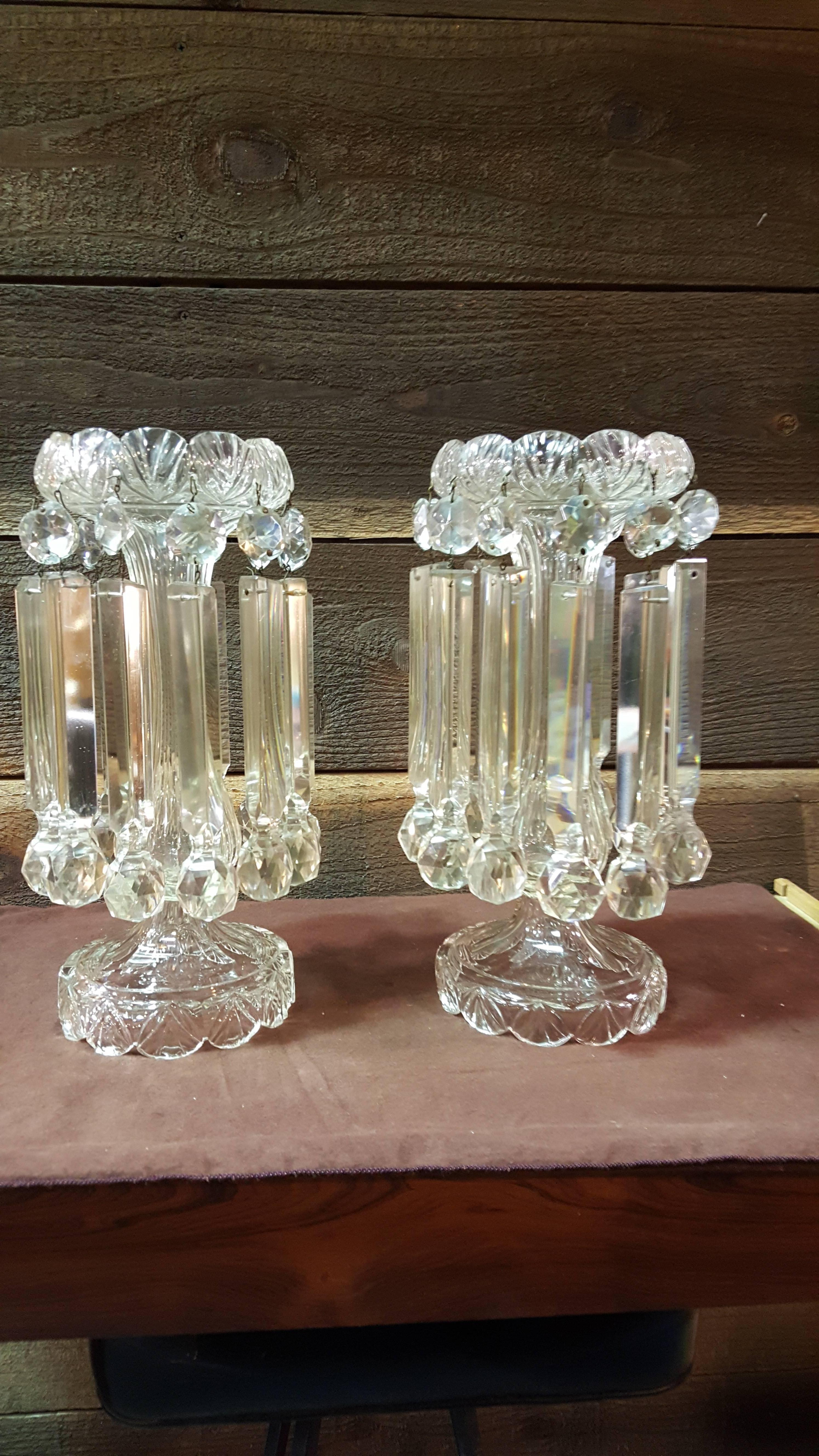 19th Century Cut Crystal Lusters 3