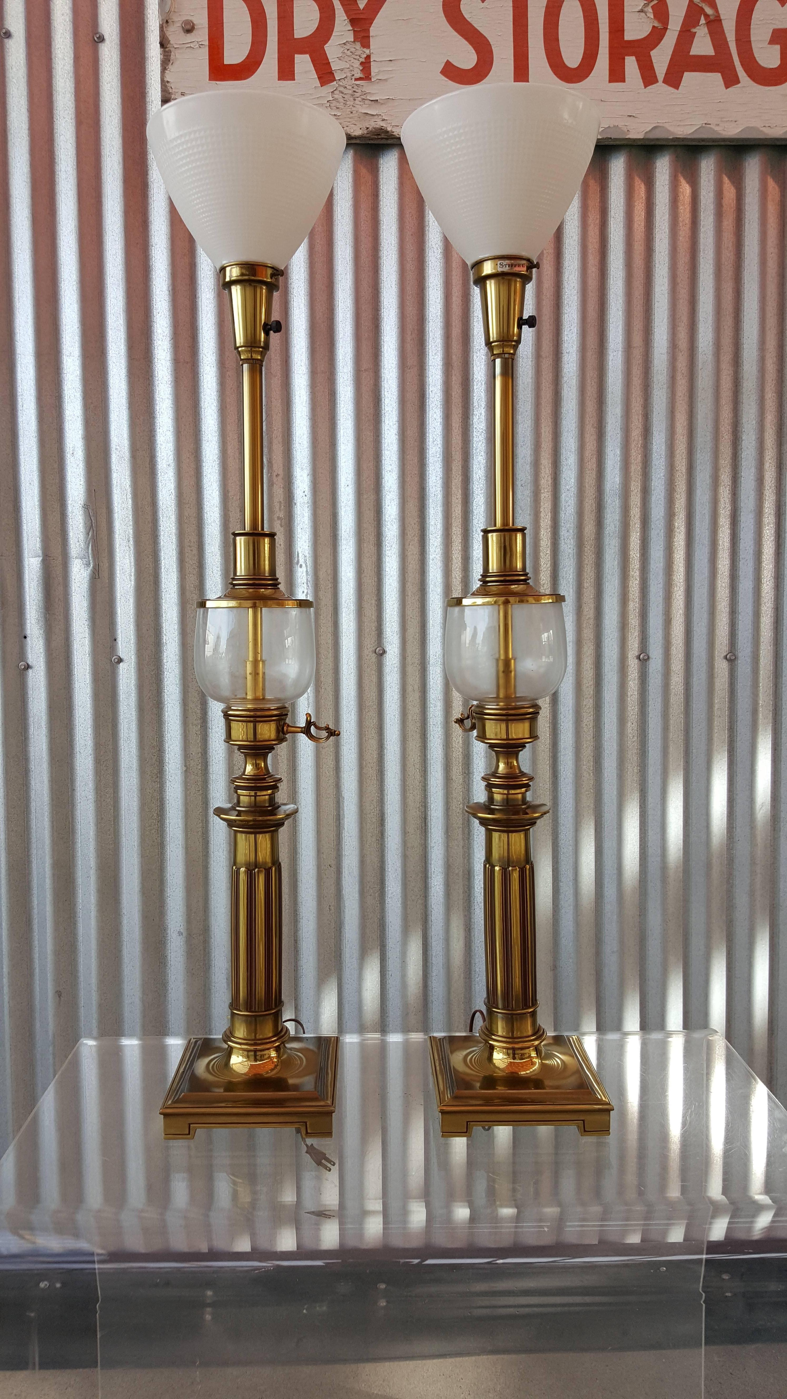 stiffel brass table lamps