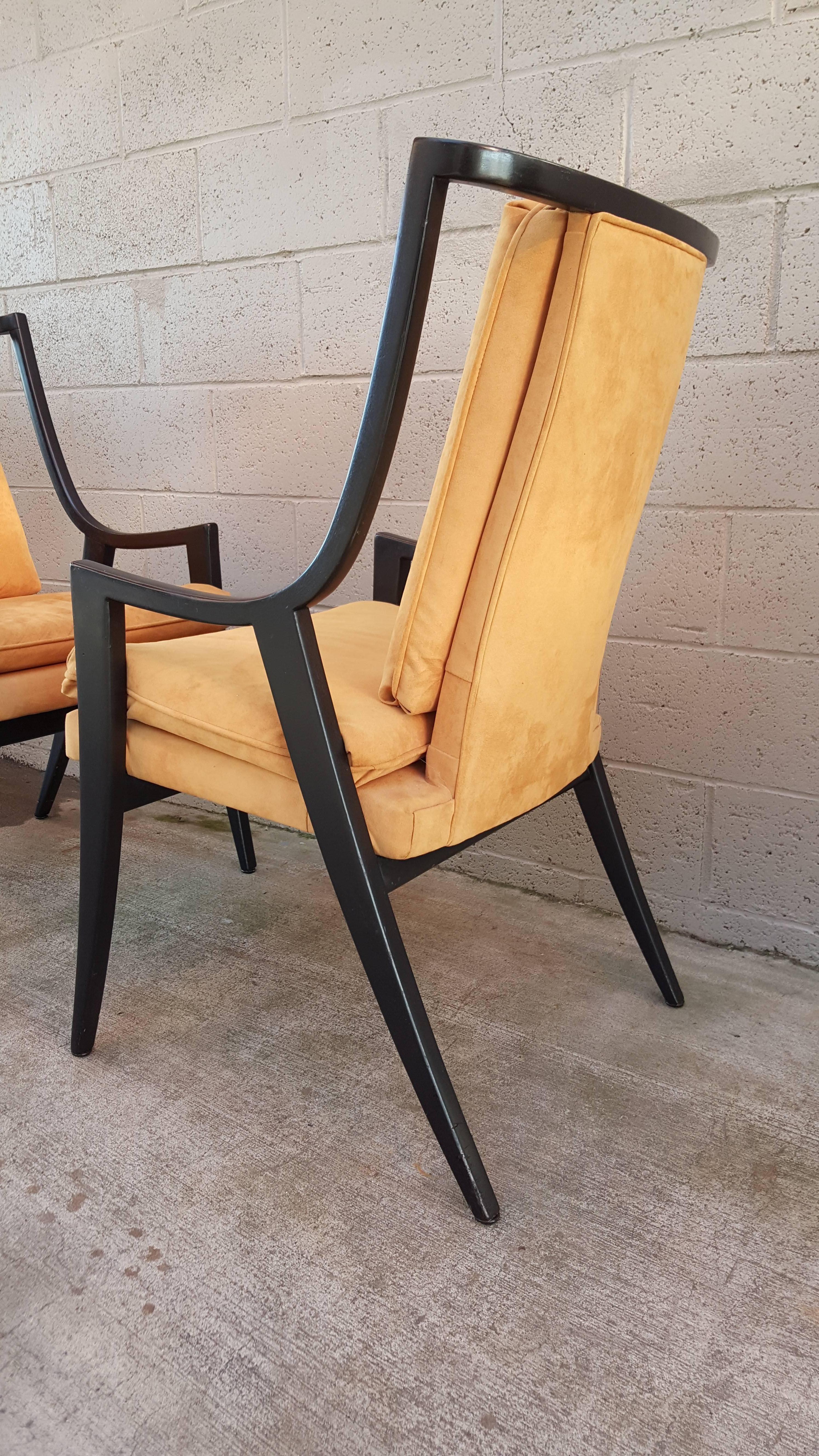American Set of Six Sculptural Dining Chairs by Harvey Probber For Sale