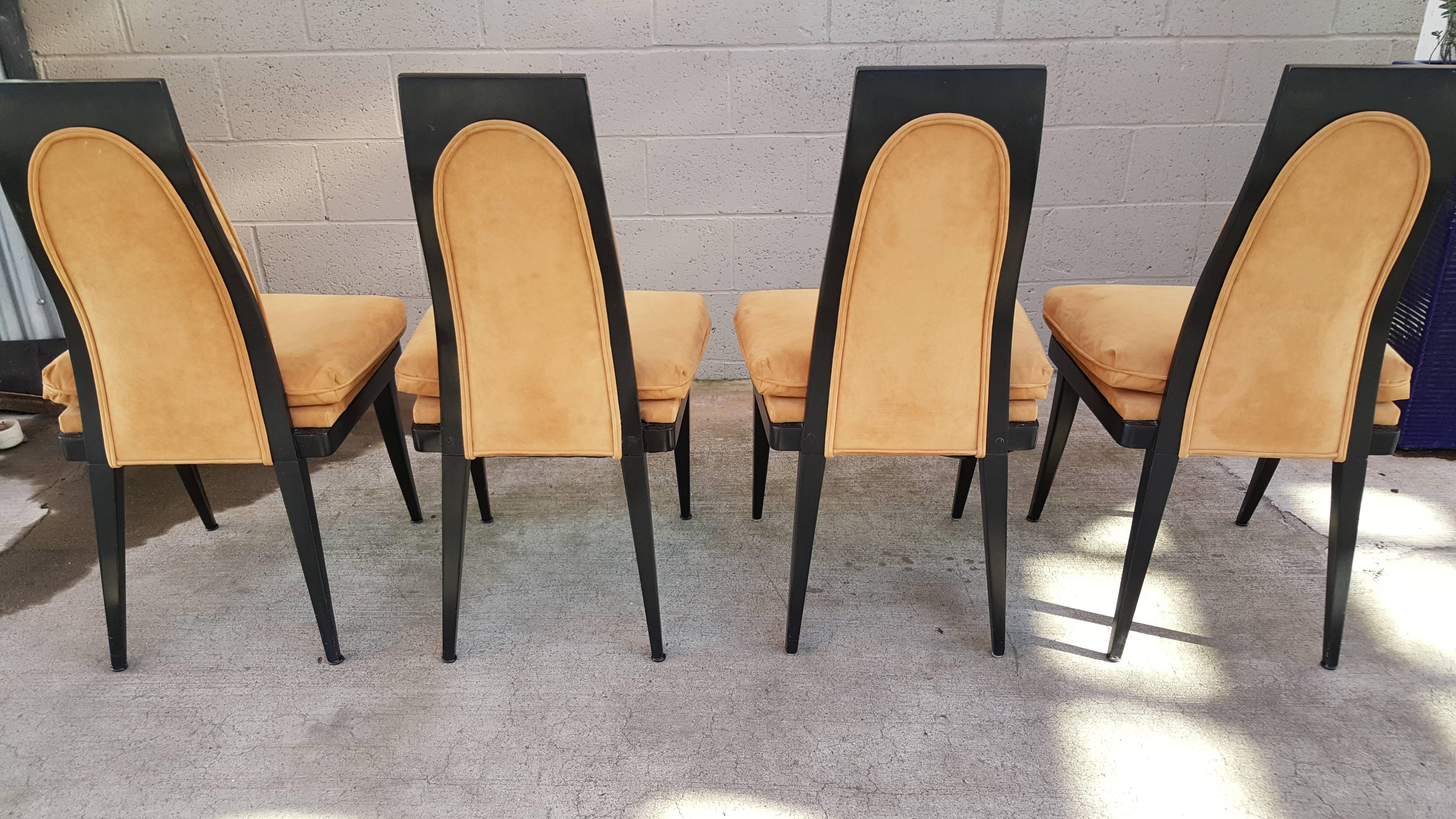Mid-20th Century Set of Six Sculptural Dining Chairs by Harvey Probber For Sale