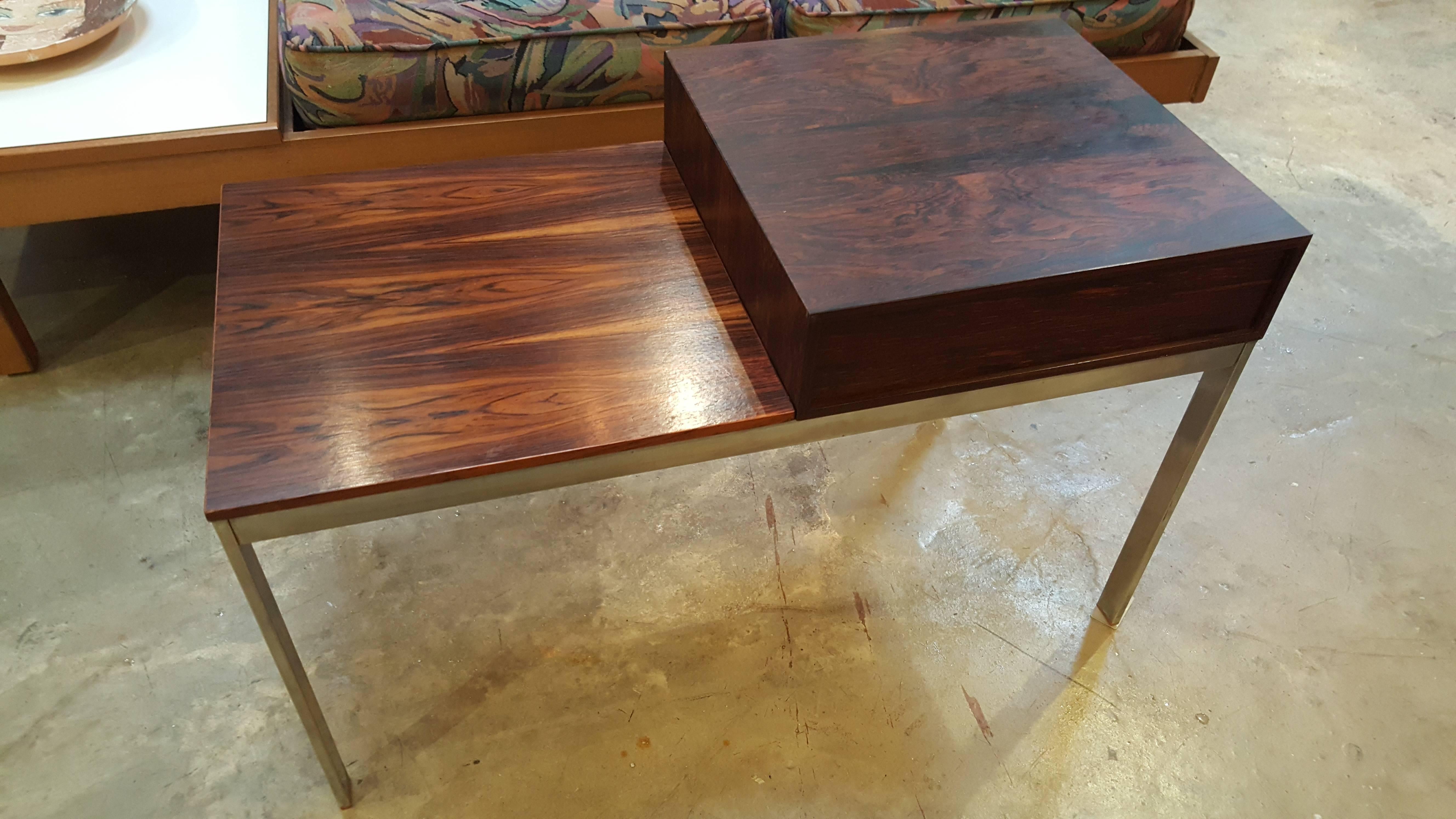Rosewood End Table In Good Condition In Fulton, CA