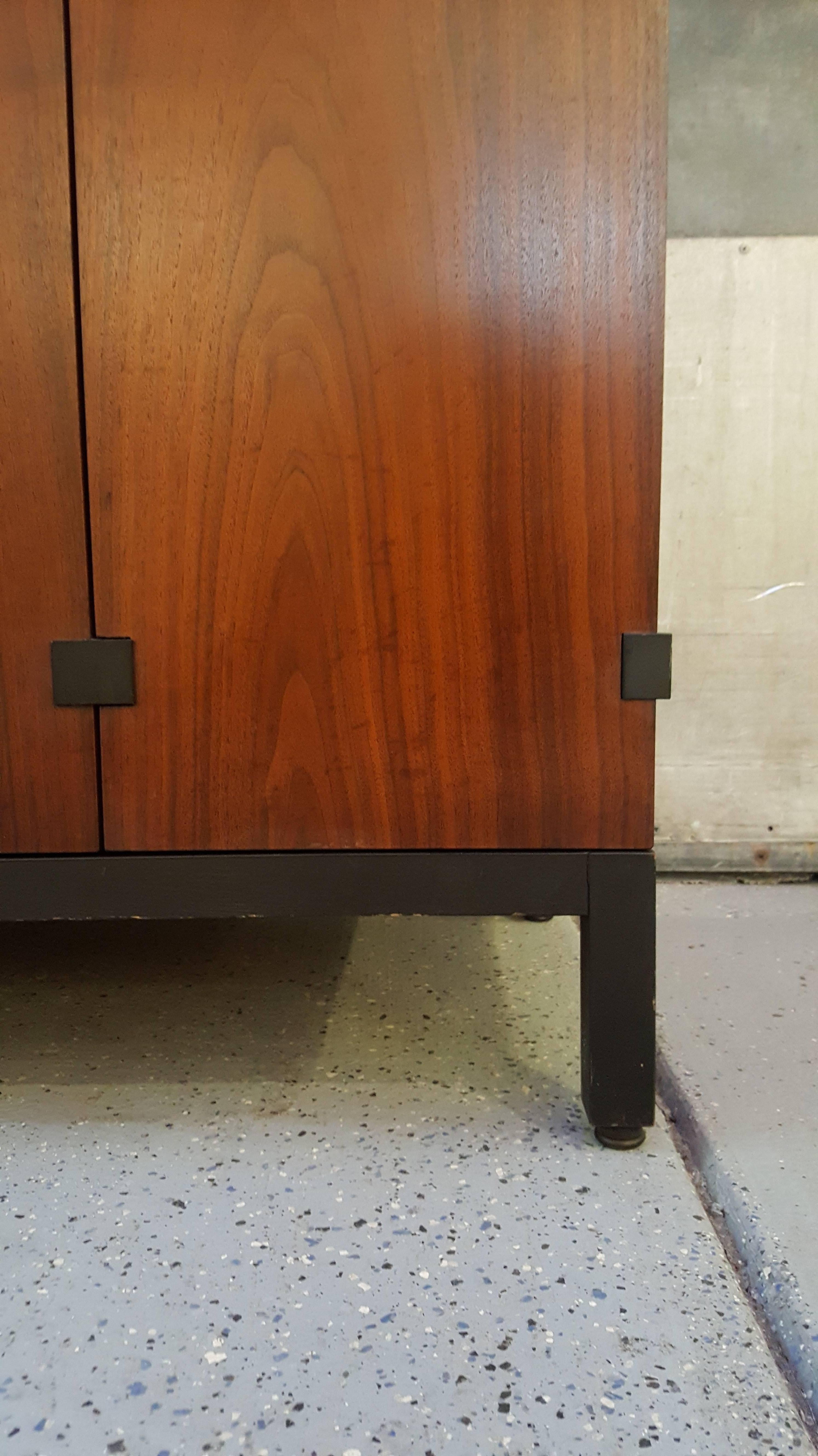 Walnut Milo Baughman for Directional Credenza or Storage Cabinet