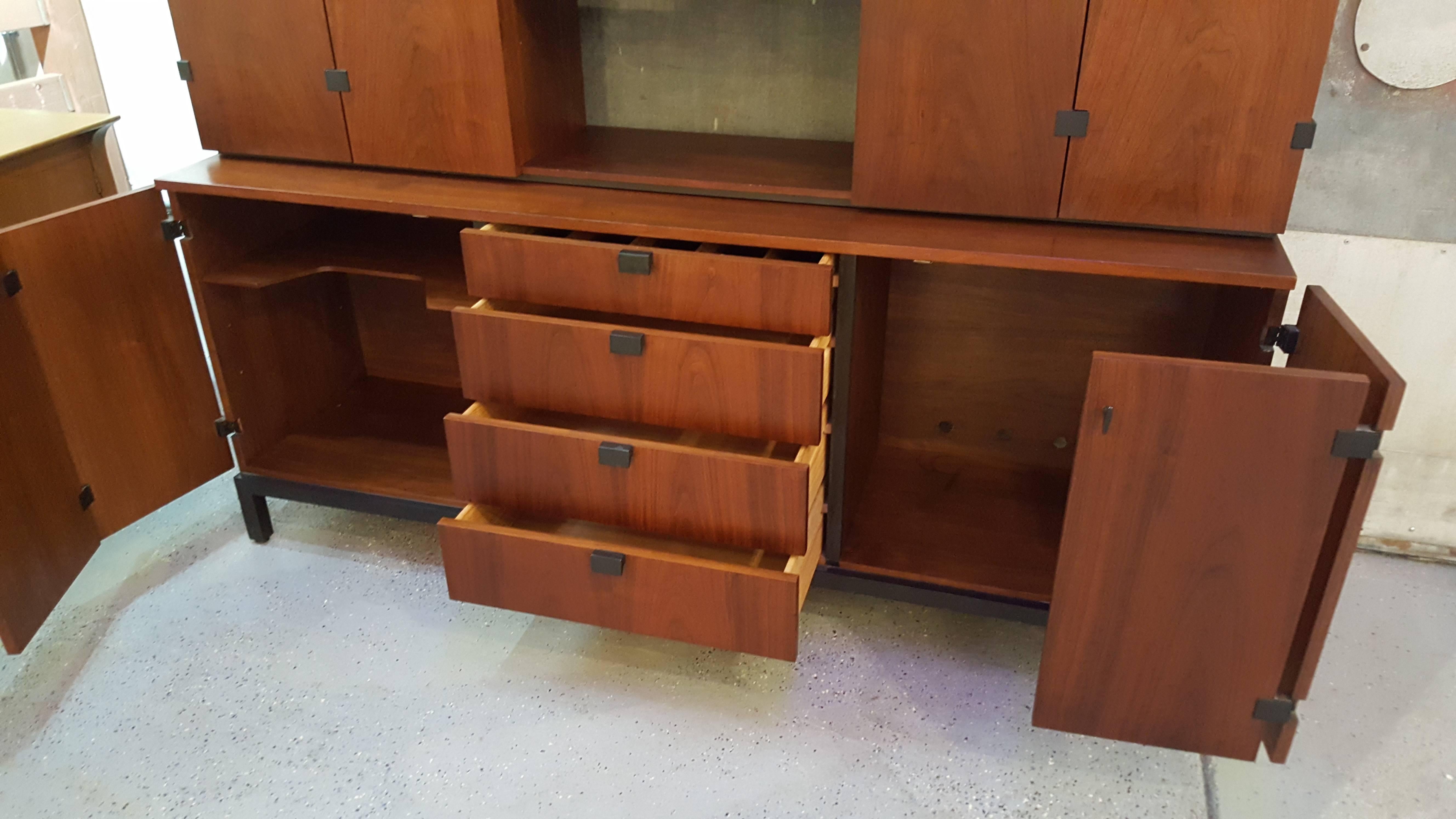 Veneer Milo Baughman for Directional Credenza or Storage Cabinet