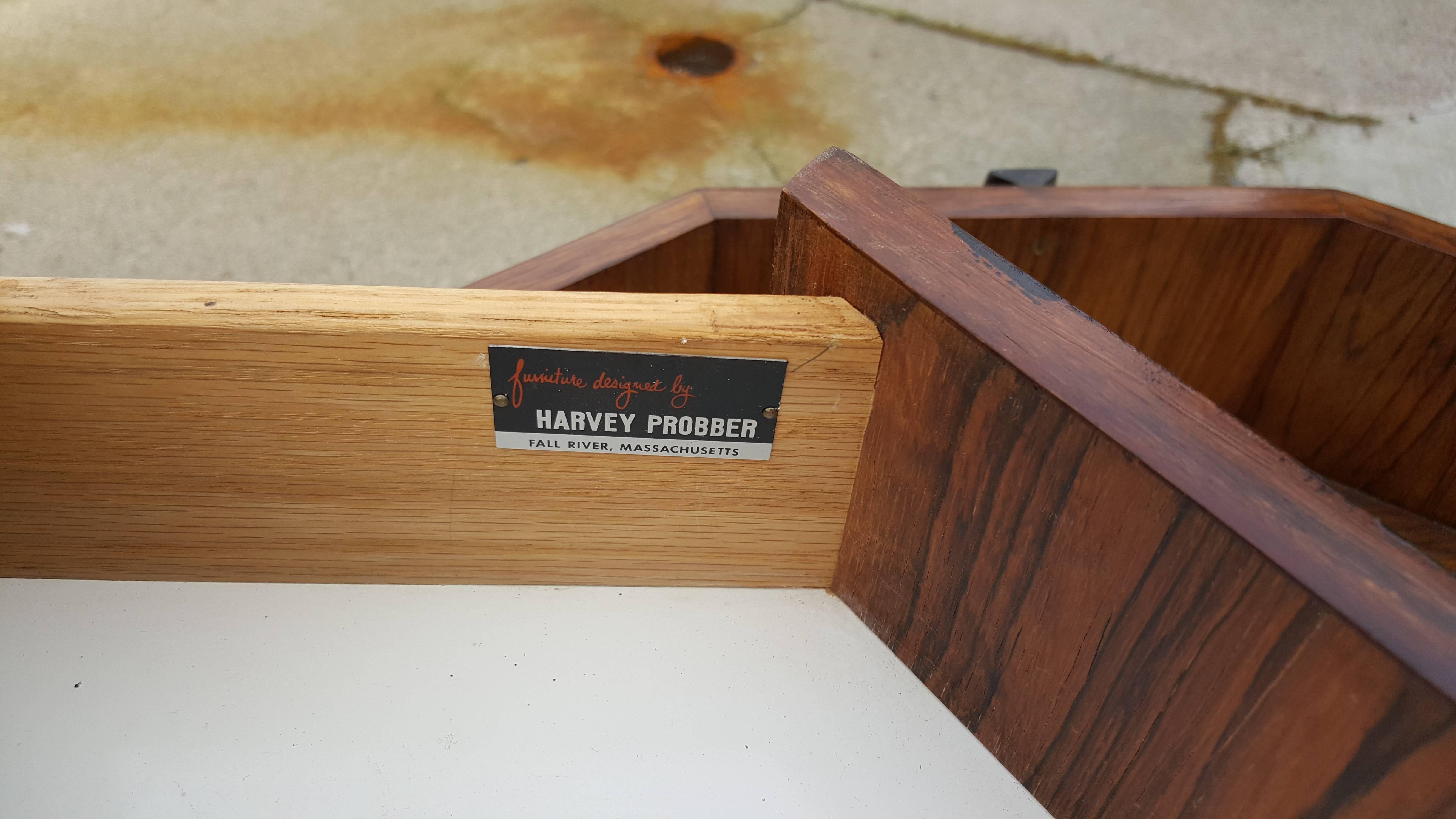 Mid-Century Modern Dry Bar End Table by Harvey Probber For Sale