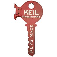 Key Form Cast Aluminum Locksmith Trade Sign