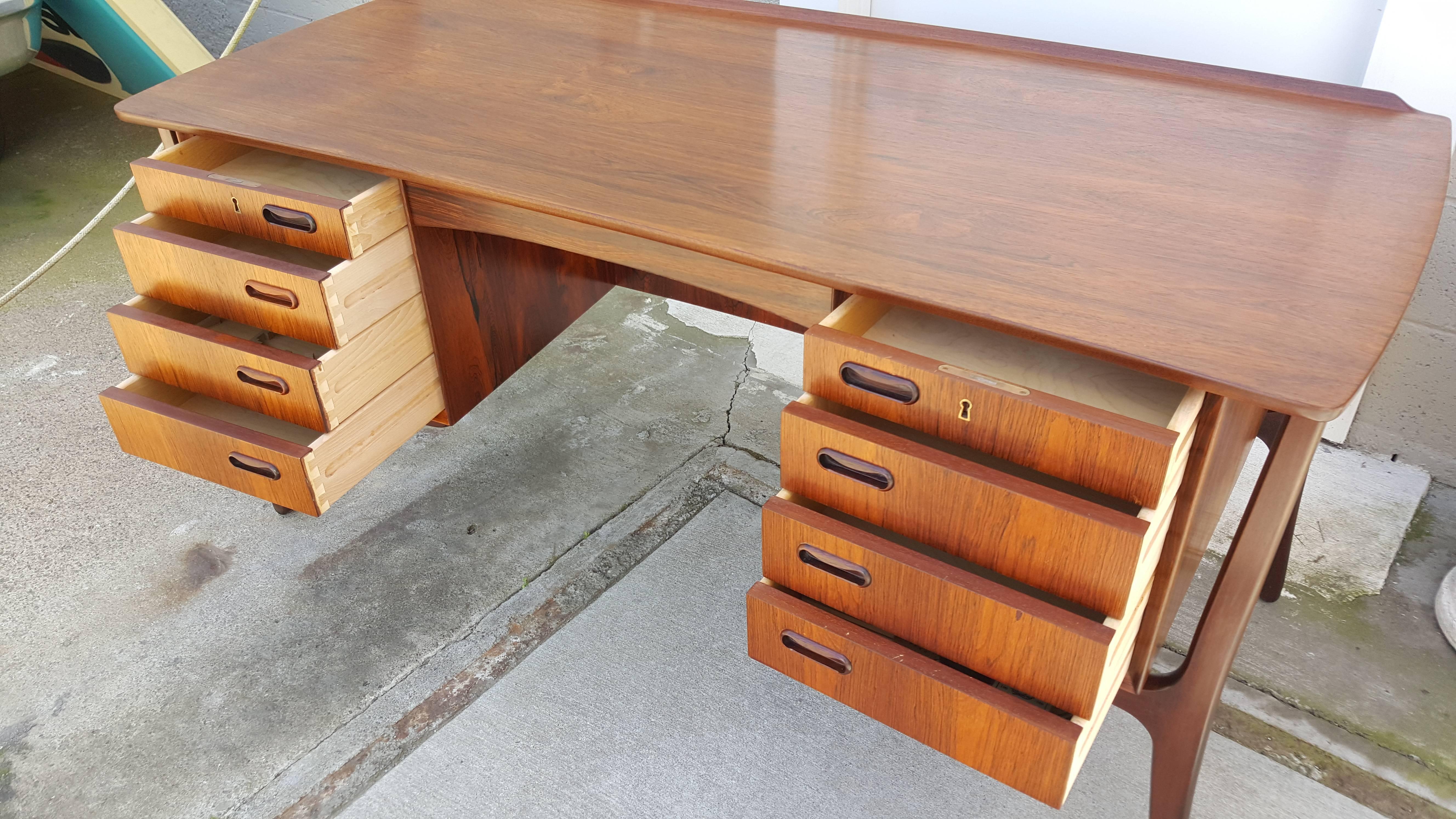 20th Century Rosewood Desk by Svend Madsen
