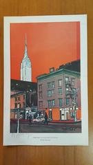 Burhan Dogancay "Empire State Building" Signed Poster