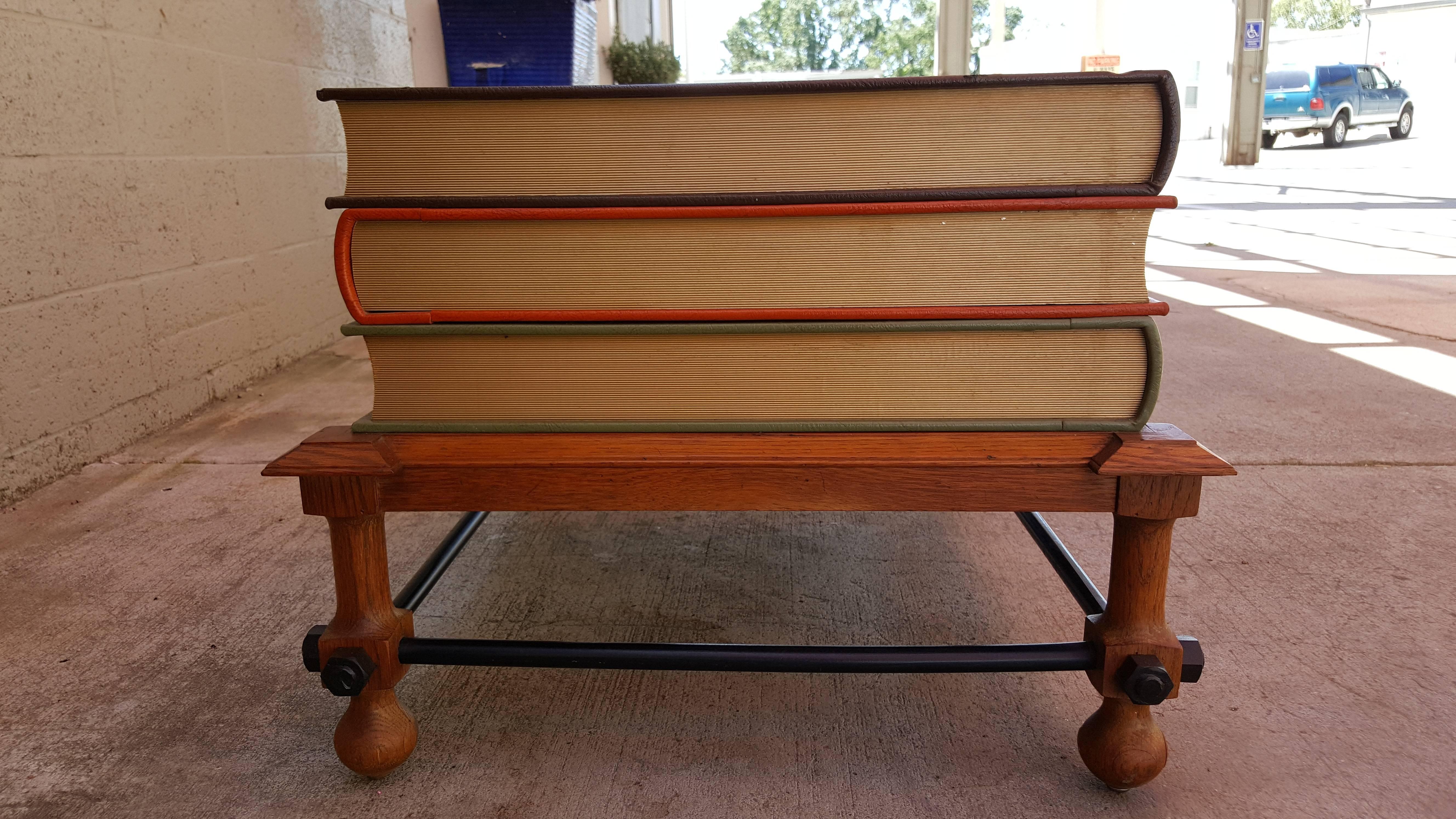 American John Dickinson Stacked Books End Table