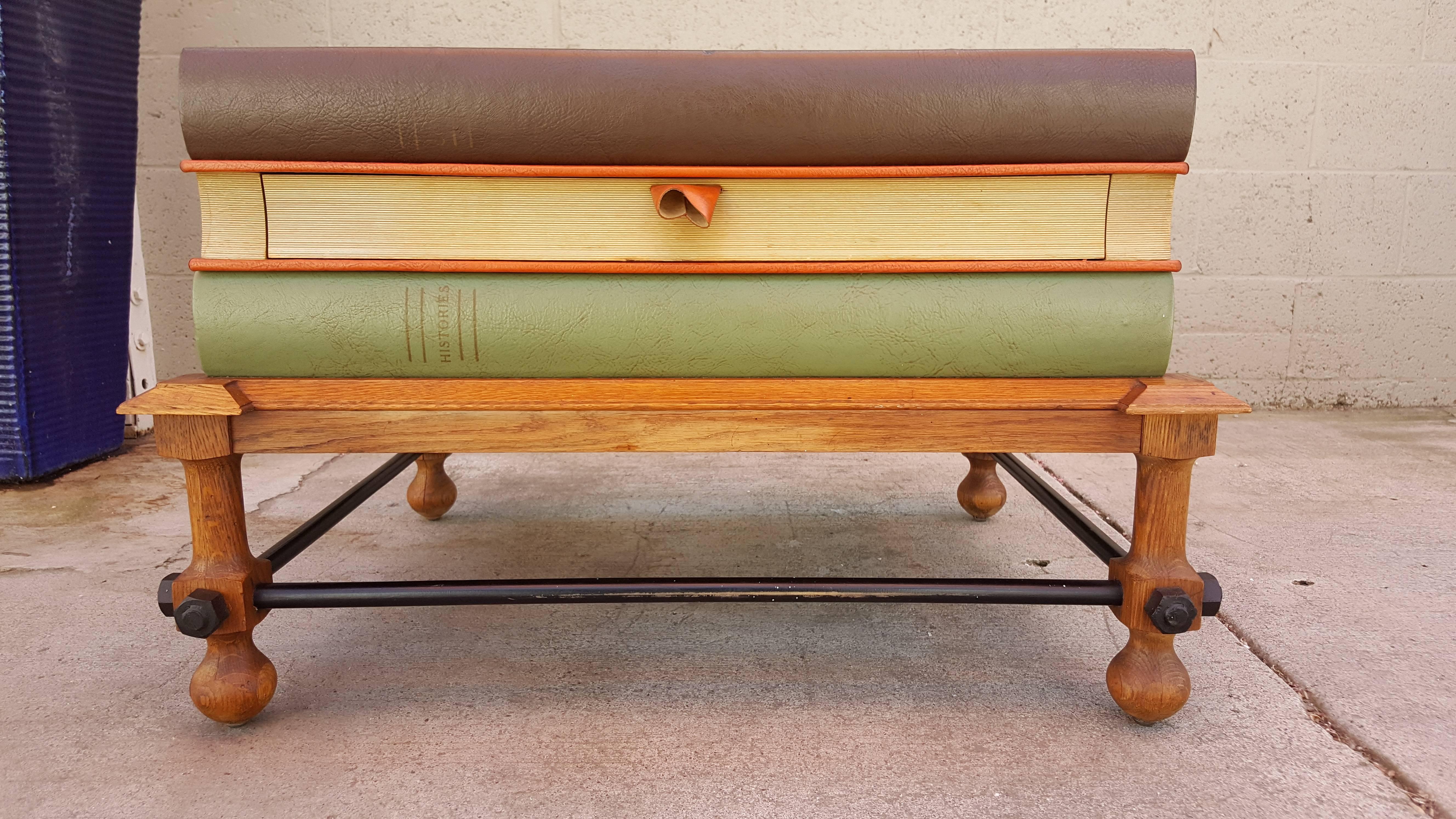 20th Century John Dickinson Stacked Books End Table