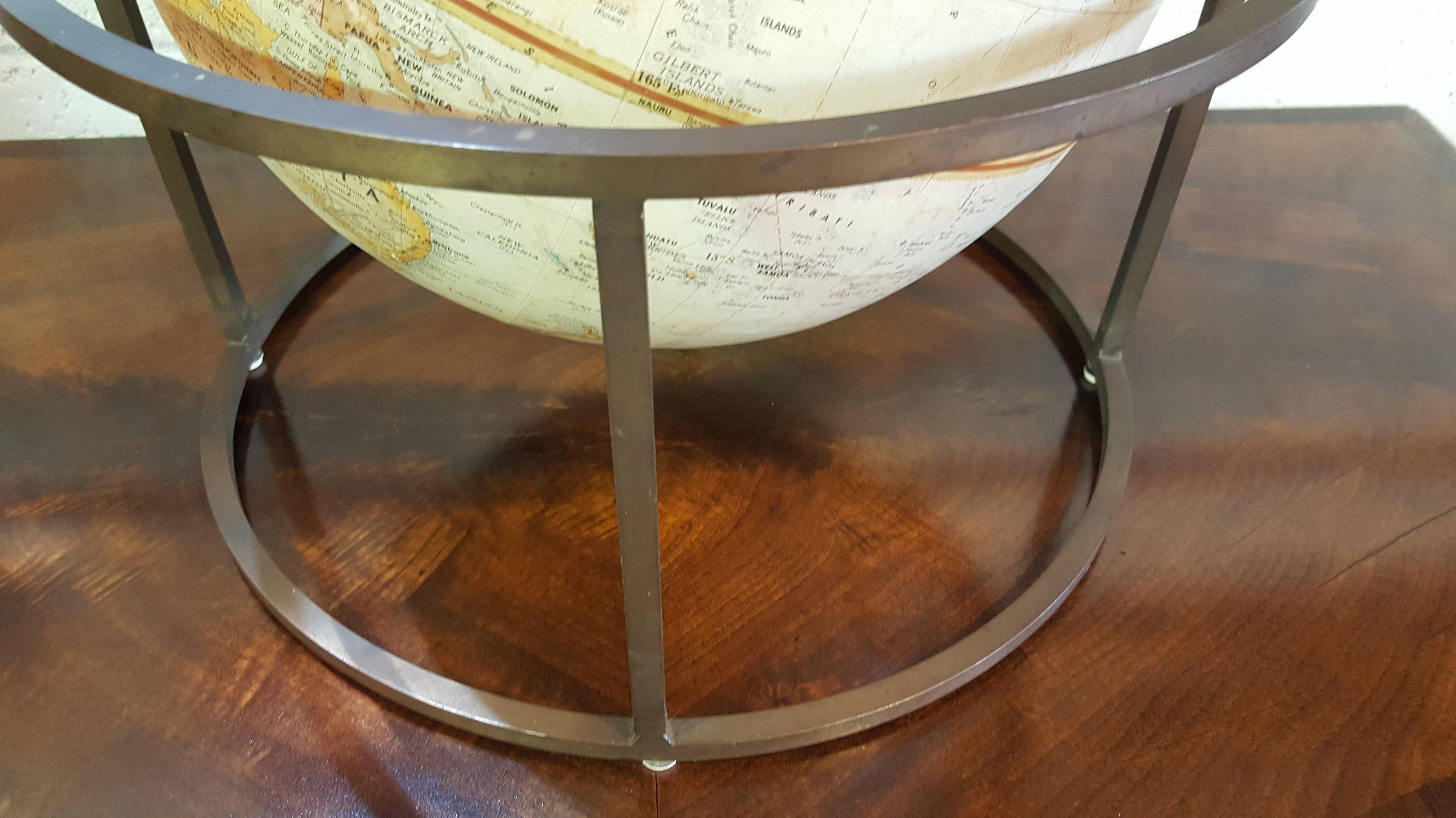 Mid-Century Modern Desk Top Globe in the Style of Paul McCobb