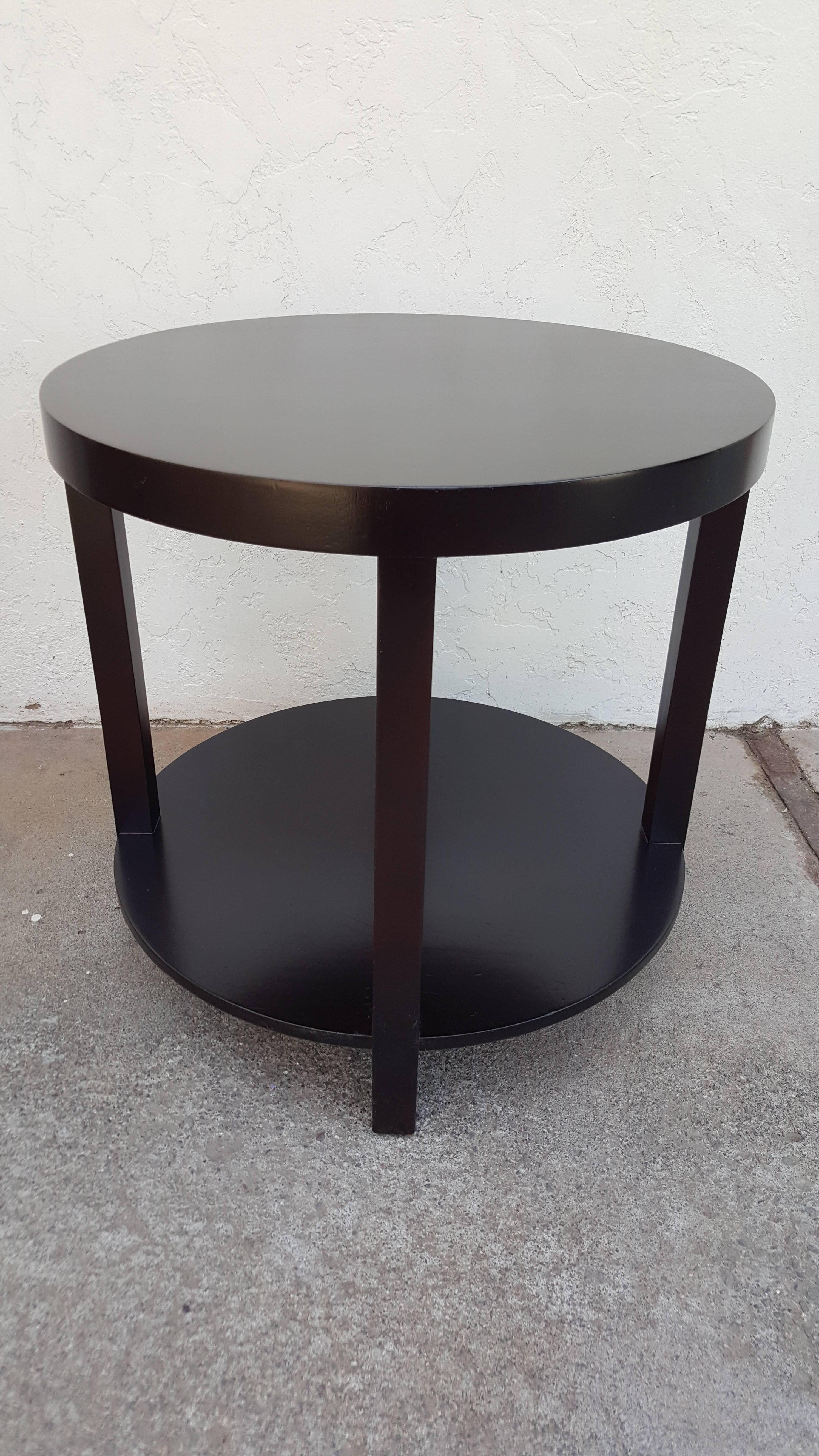 T. H. Robsjohn-Gibbings for Widdicomb Circular End Tables In Excellent Condition In Fulton, CA