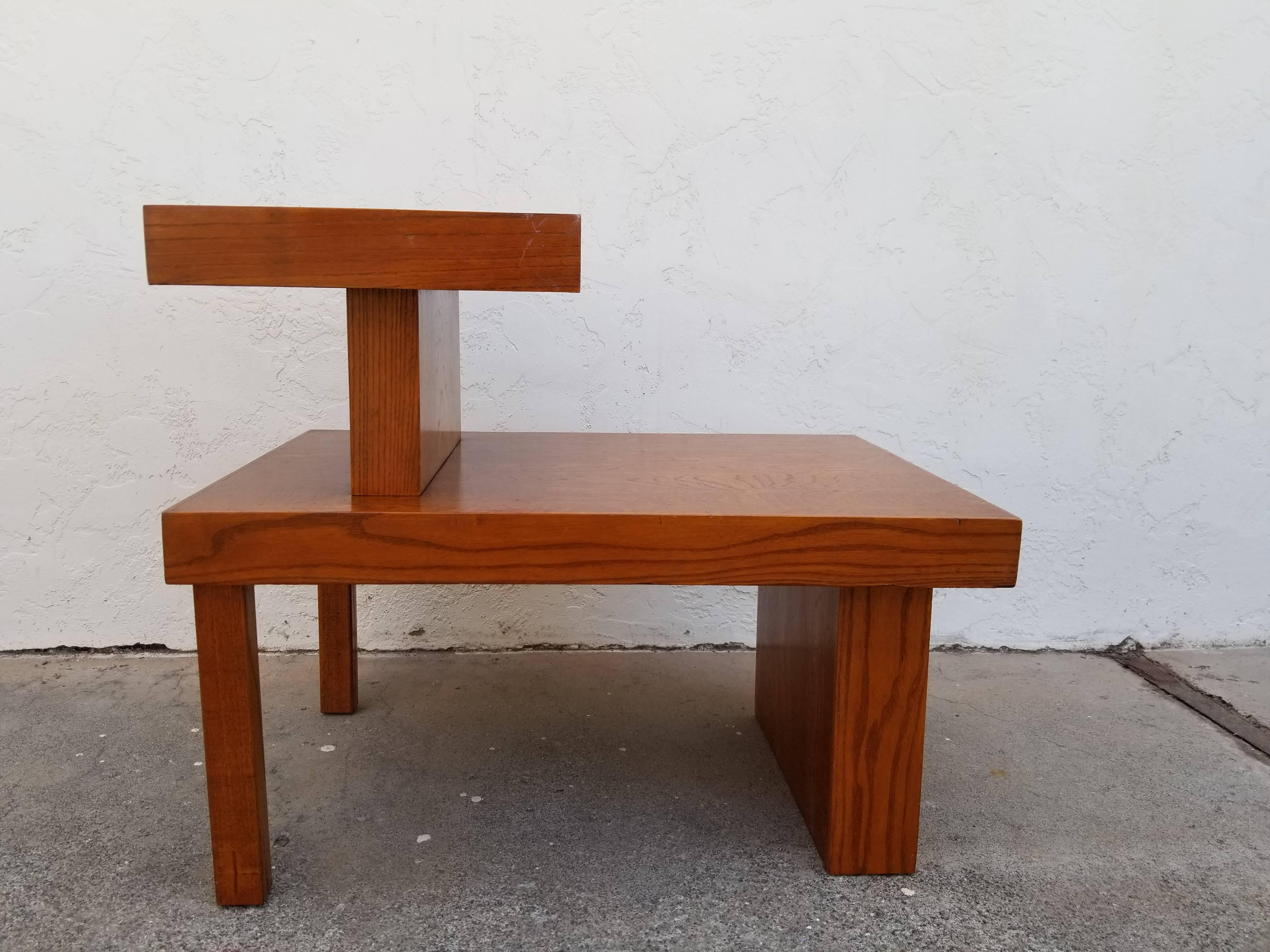 American Step End Table Manner of Paul Frankl