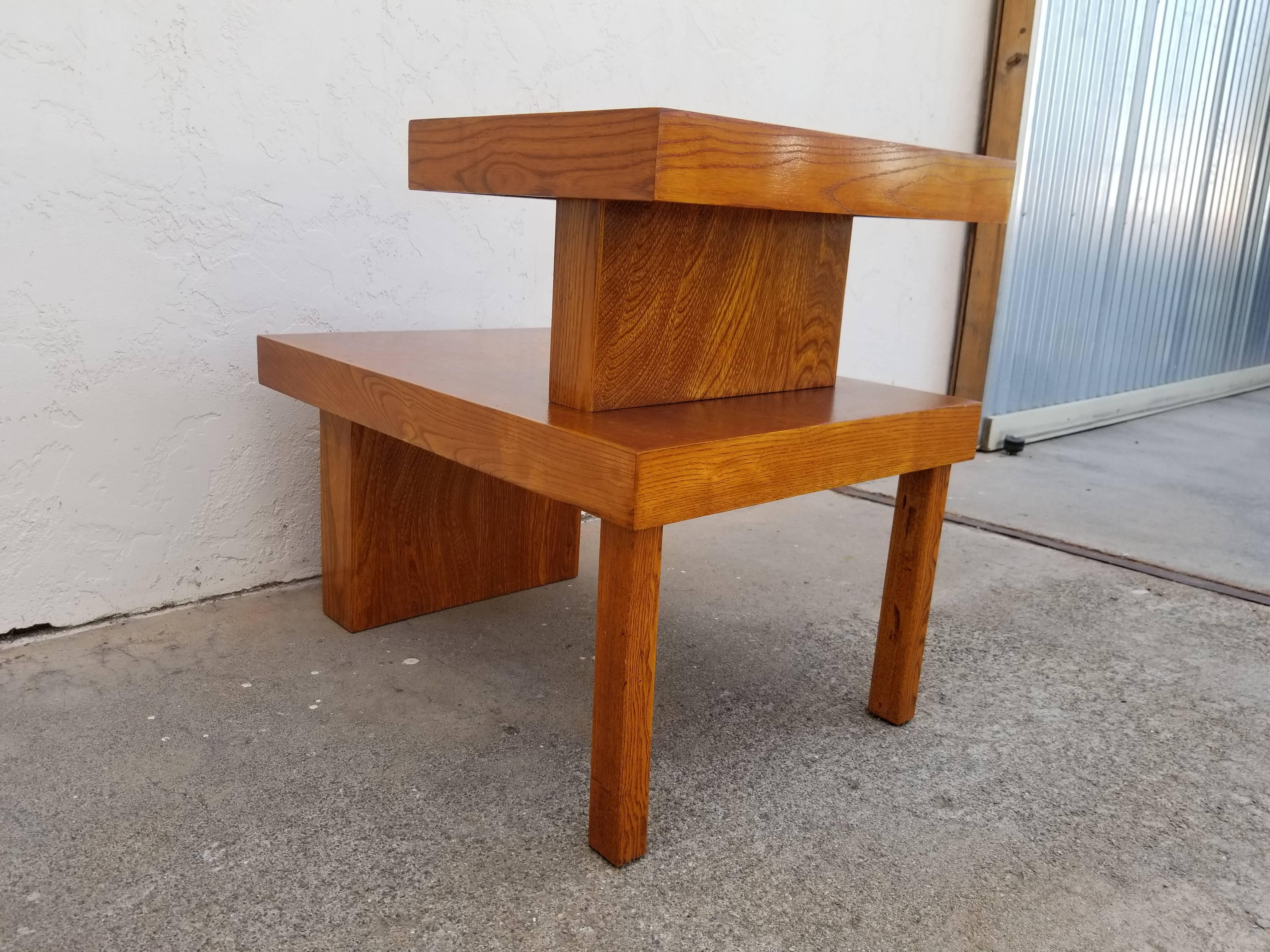 Step End Table Manner of Paul Frankl In Good Condition In Fulton, CA