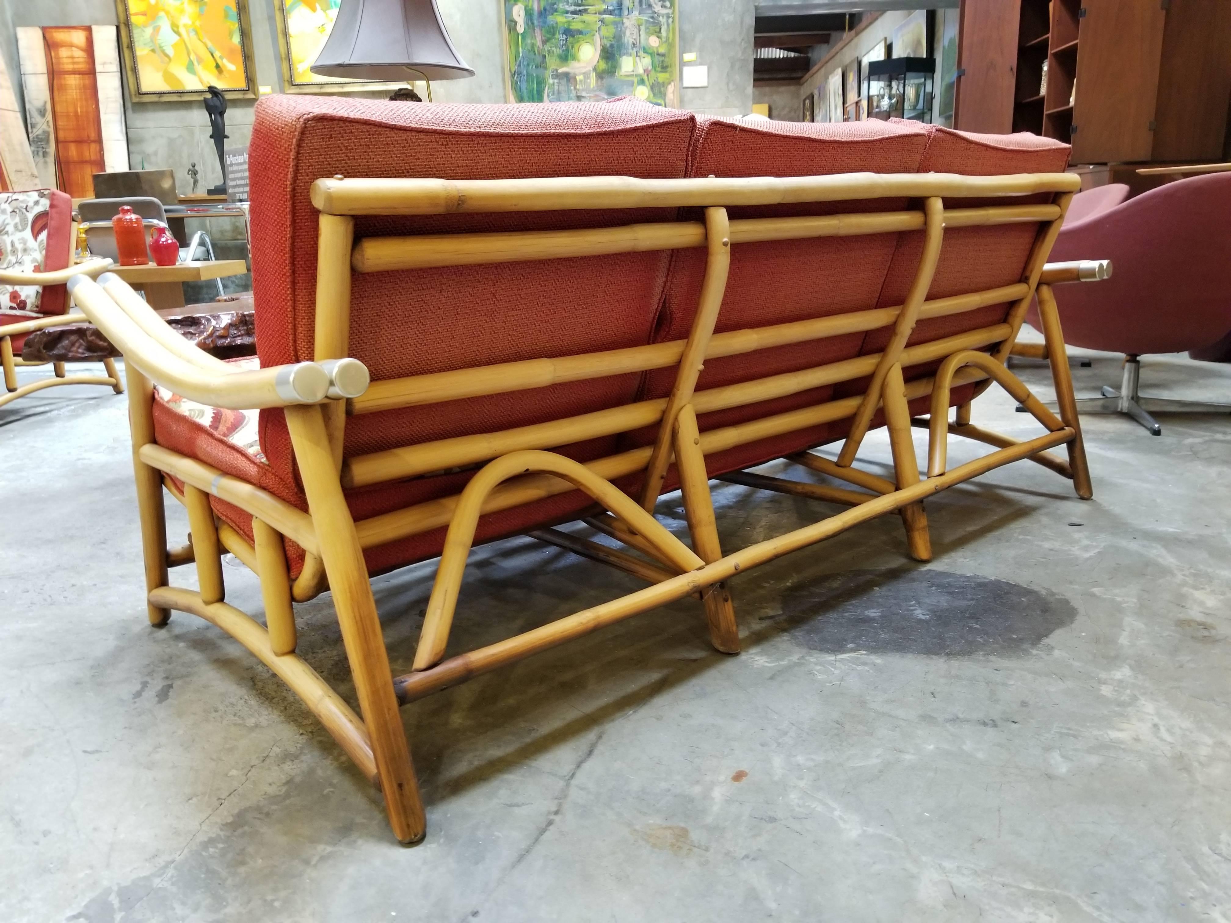American Bamboo Sofa Style of John Wisner
