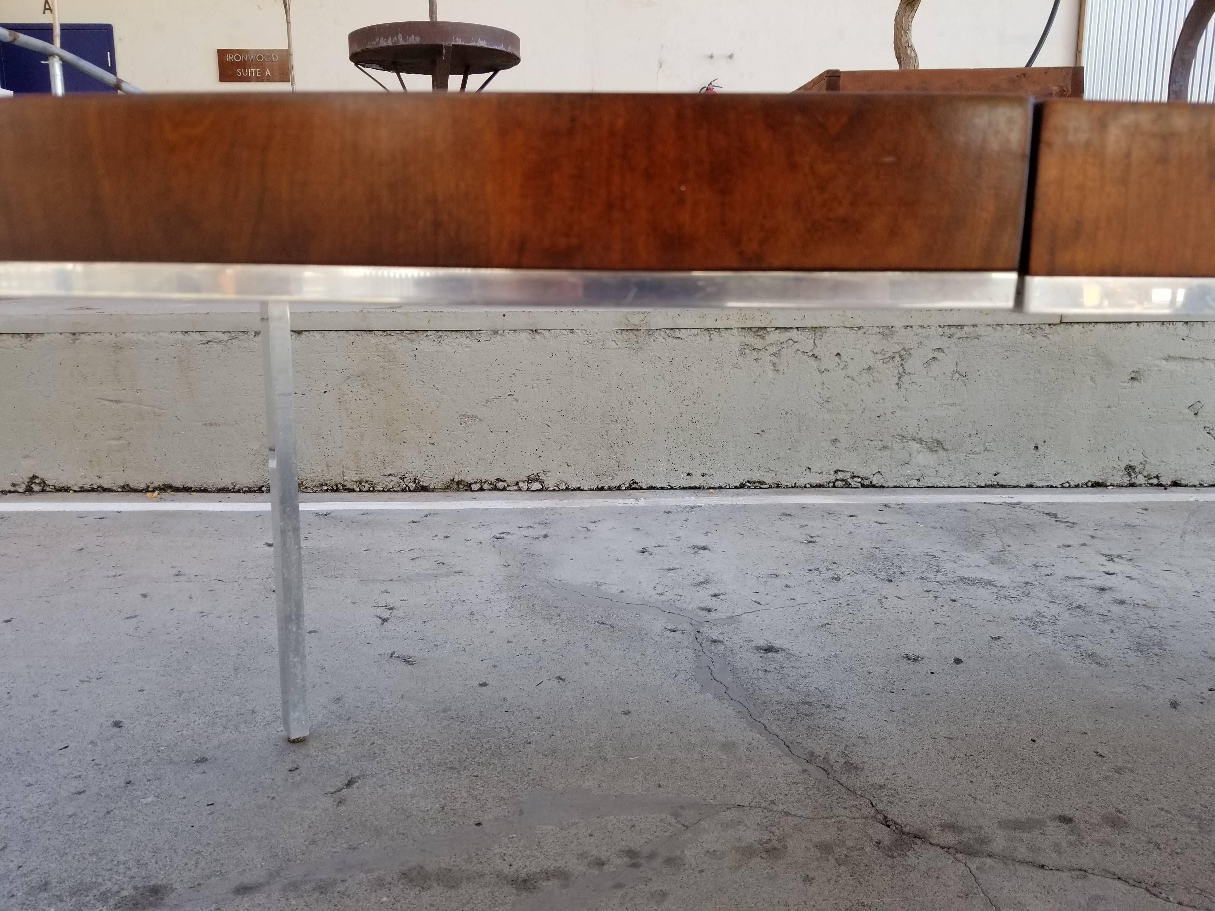 Dining or Conference Table Style of Milo Baughman In Good Condition In Fulton, CA
