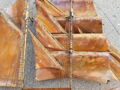 Ship Wall Sculpture by Curtis Jere