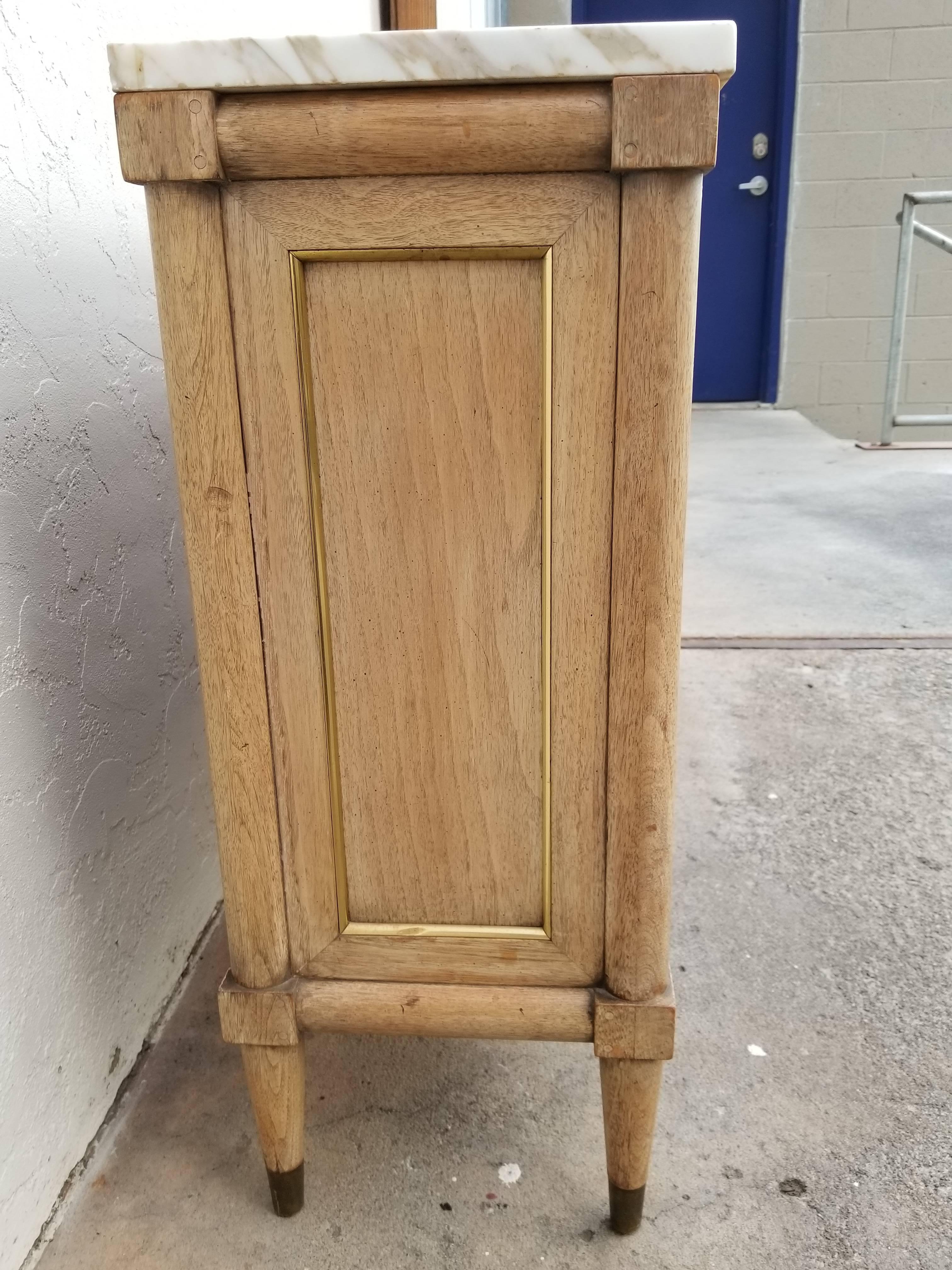 American Marble-Top Console Table