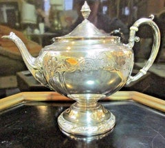 1930s Sterling Silver Three-Piece Tea Service by Towle Silversmiths