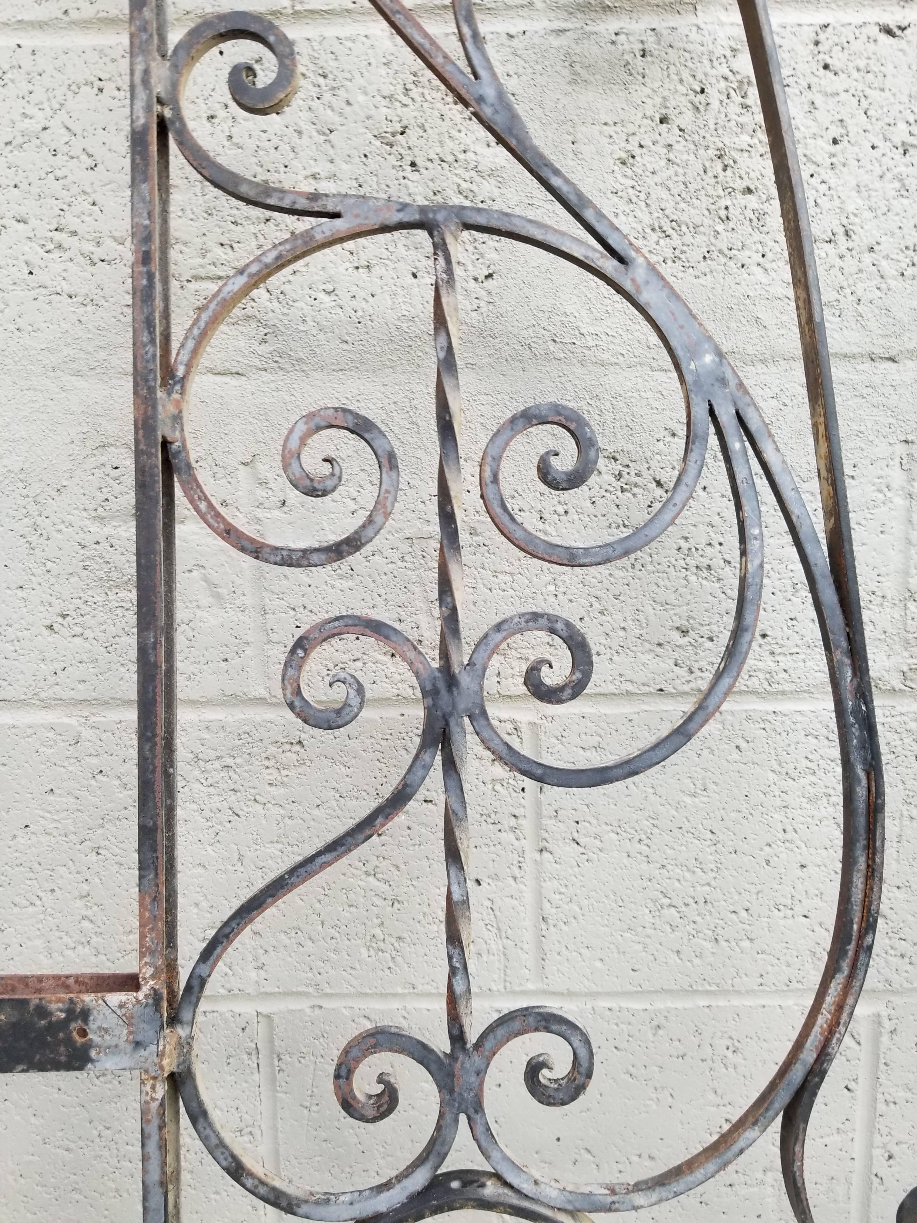 Architectural Wrought Iron Panels, Pieces In Good Condition For Sale In Fulton, CA