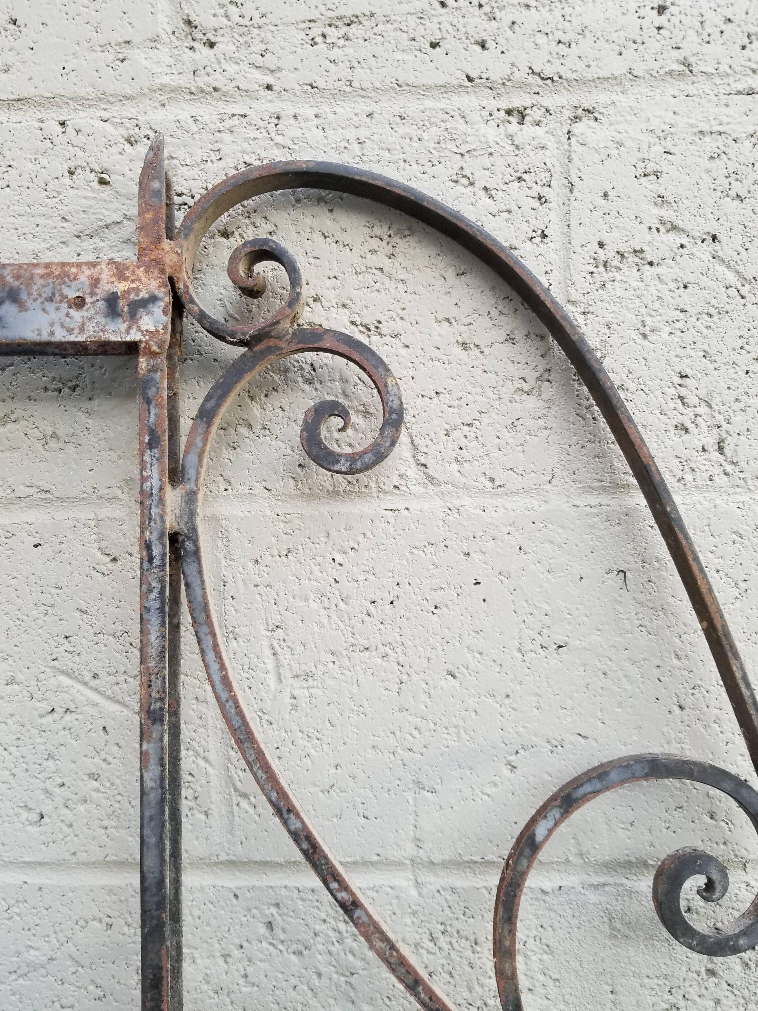 20th Century Architectural Wrought Iron Panels, Pieces For Sale