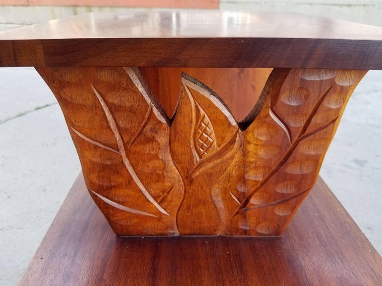 Pair of Hawaiian Koa Step End Tables at 1stDibs