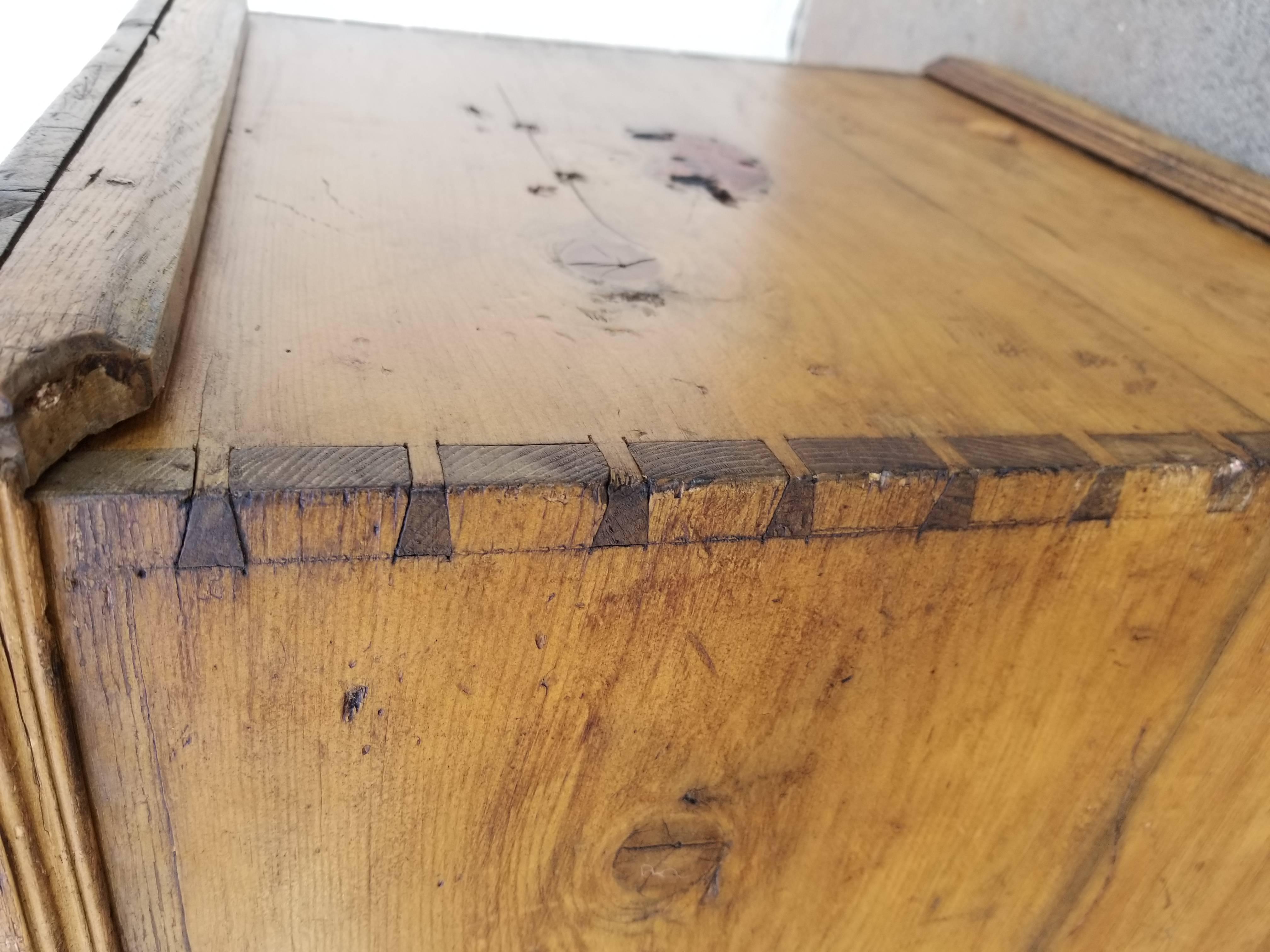 19th Century Pine Trunk In Good Condition In Fulton, CA