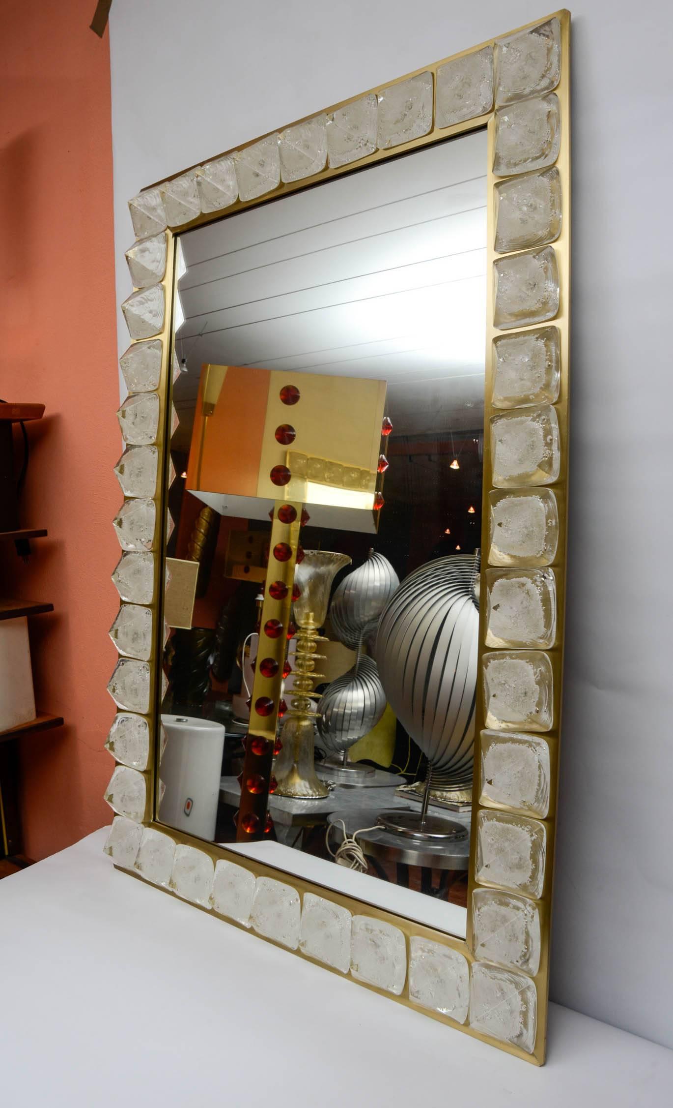 Late 20th Century Murano Glass Mirror