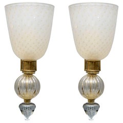 Pair of Huge Sconces in the Style of Cenedese
