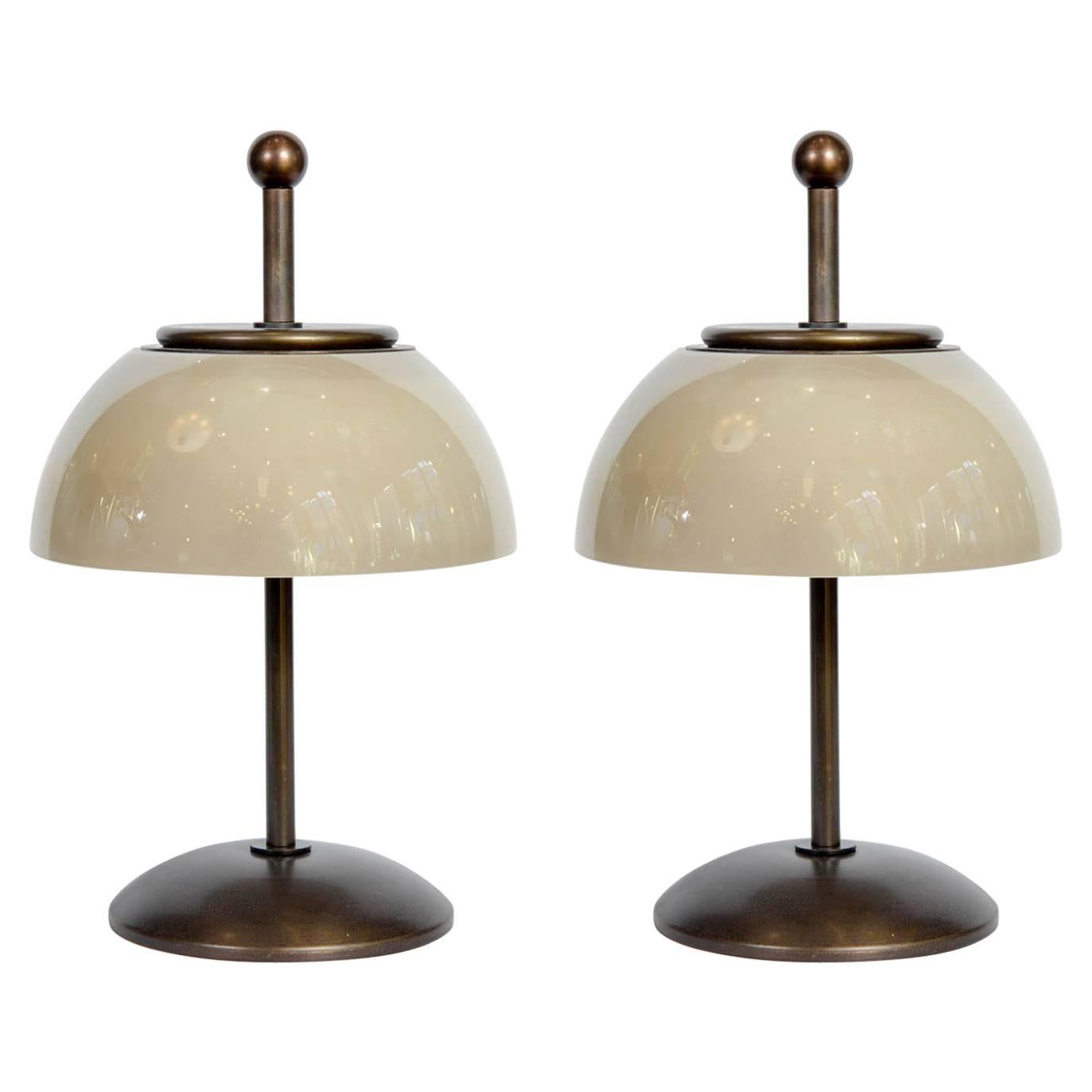 Pair of Mushroom Lamps