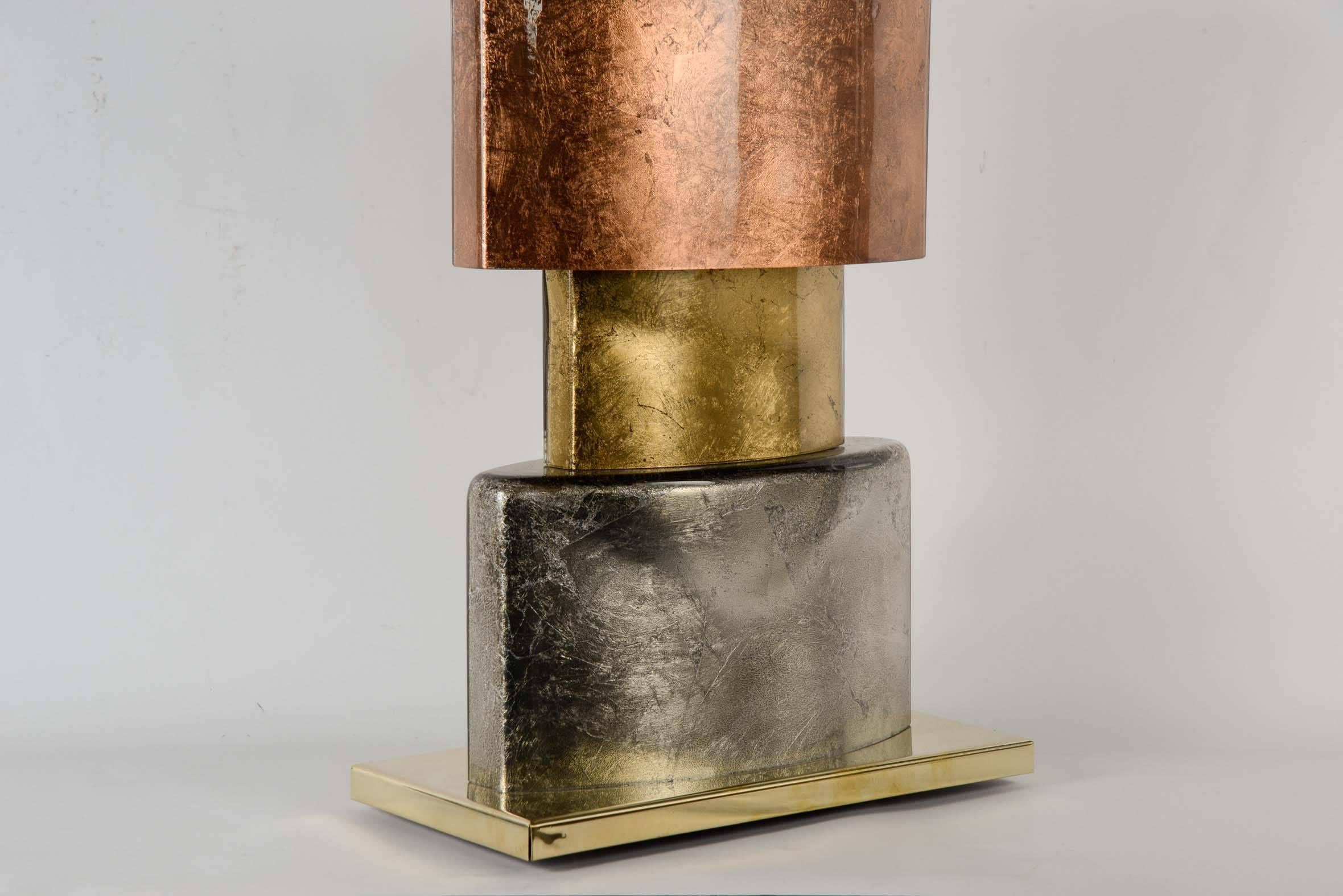 Fin du 20e siècle Paire de lampes en verre en vente