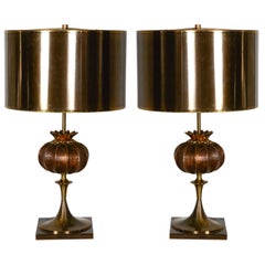 Great Pair of 1970s Lamps by Maison Charles