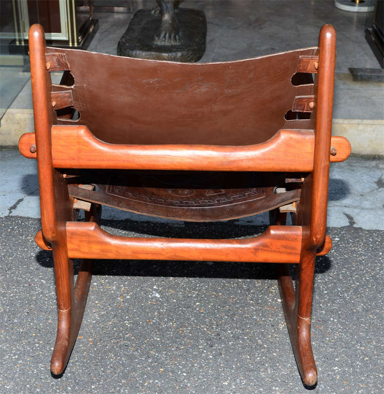 Pair of Rocking Chair in Mahogany In Good Condition In Bois-Colombes, FR