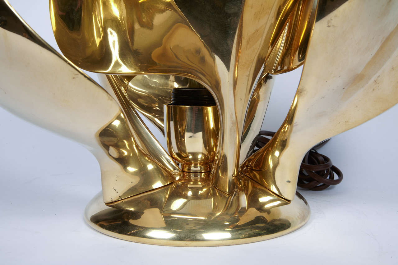 Bronze Superbe lampe de table de la Maison Charles en vente
