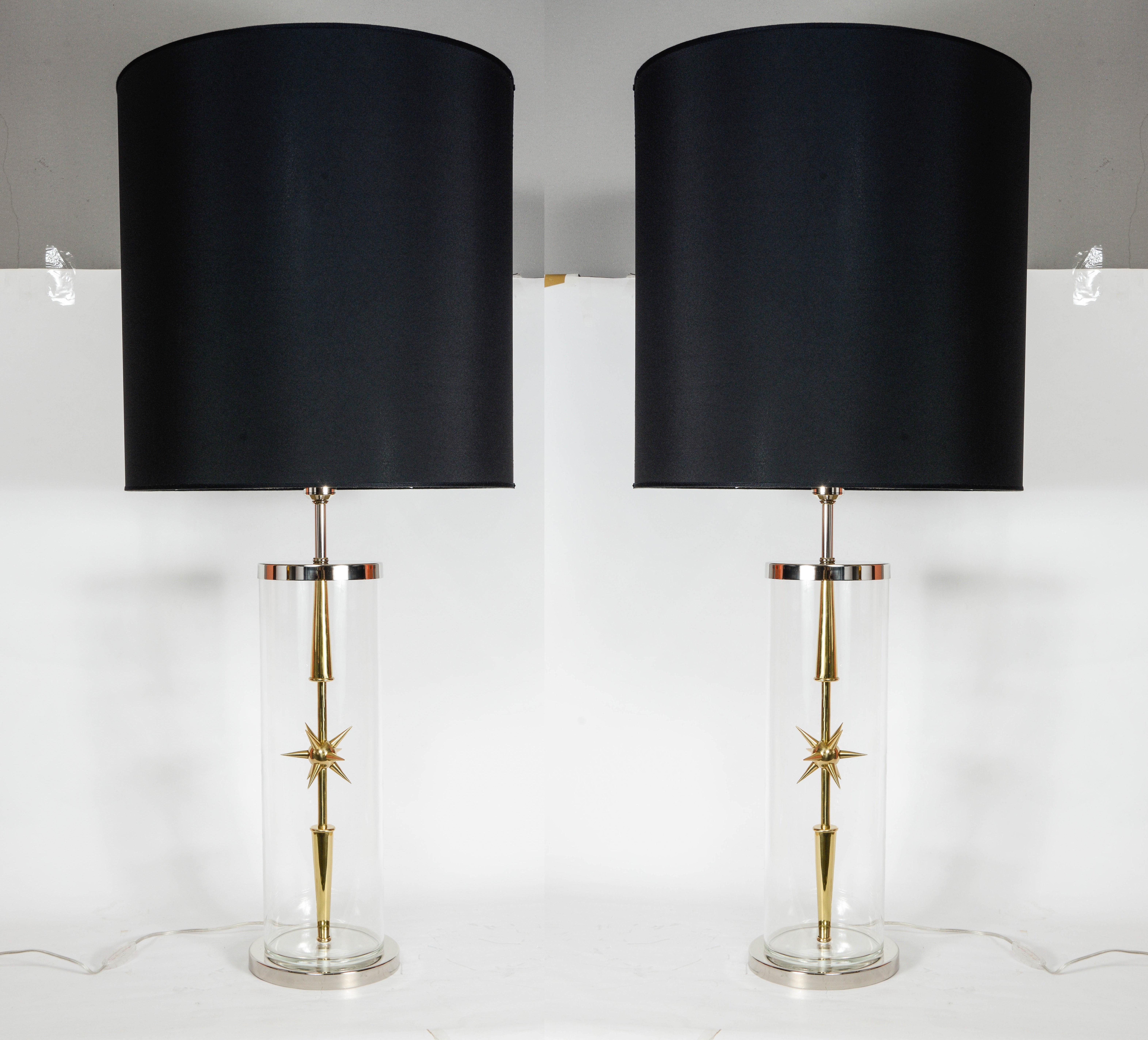 Pair of Lamps in the Style of Karl Springer