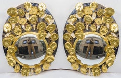 Pair of Mirrors with Rock Crystal