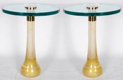 Pair of Murano Glass Side Tables by Cenedese