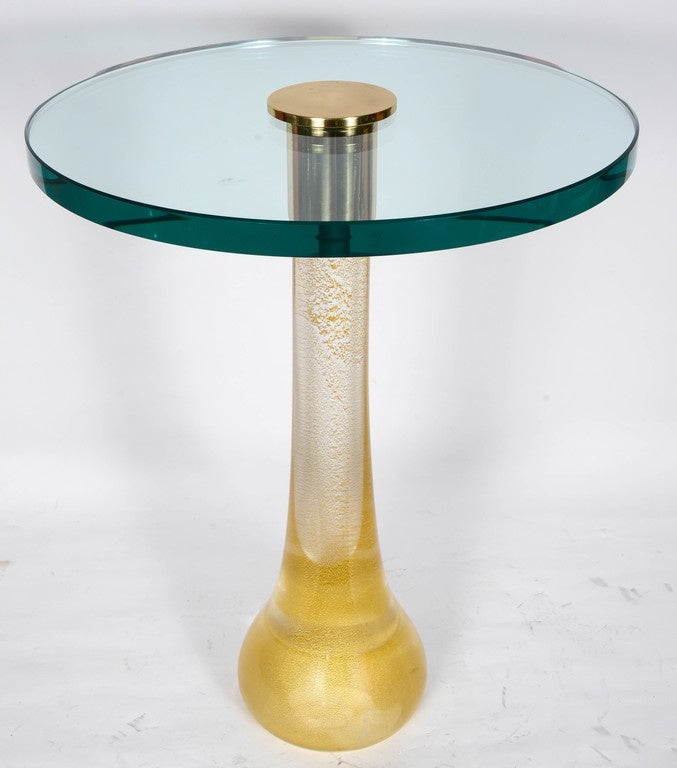 Pair of Murano Glass Side Tables by Cenedese 1