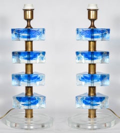 Used Murano Glass Table Lamps