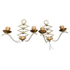 1940's bronze sconces by René DROUET