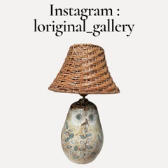 1970's Studio pottery ceramic lamp by MILLAN