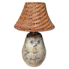 1970's Studio pottery ceramic lamp by MILLAN