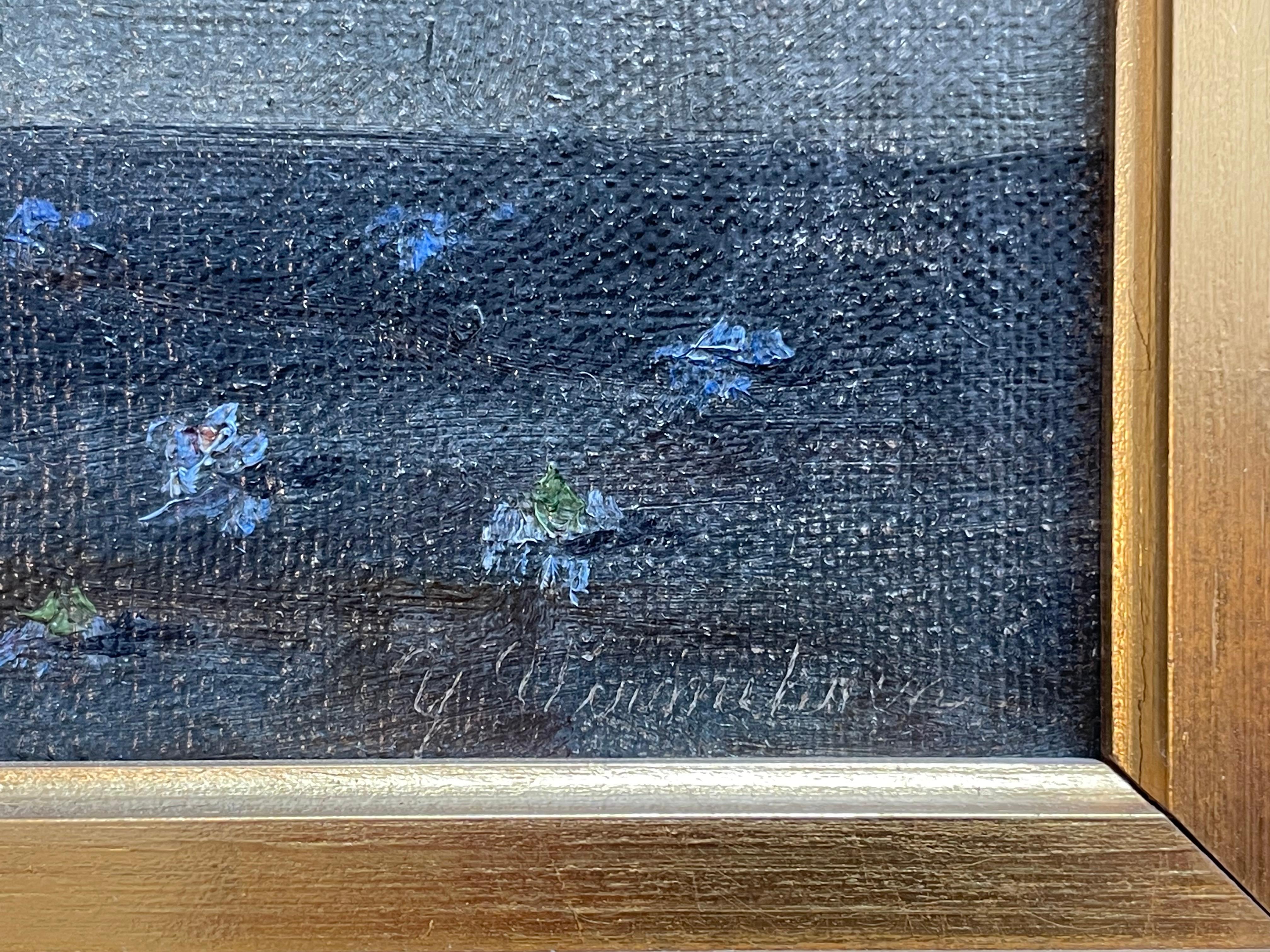 Danois Antique Yelva Vermehren début 20ème siècle nature morte aux fleurs en vente
