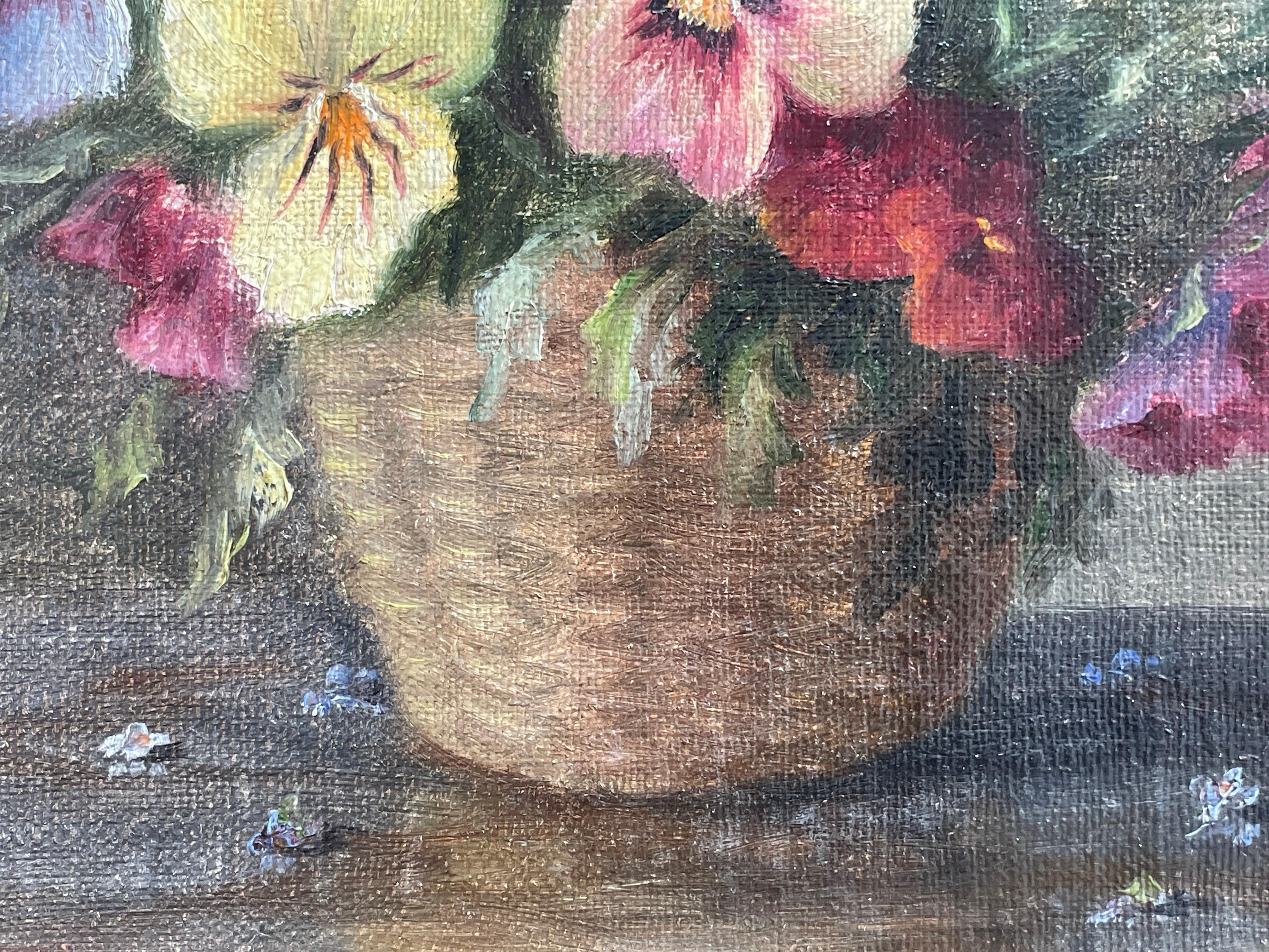 20ième siècle Antique Yelva Vermehren début 20ème siècle nature morte aux fleurs en vente