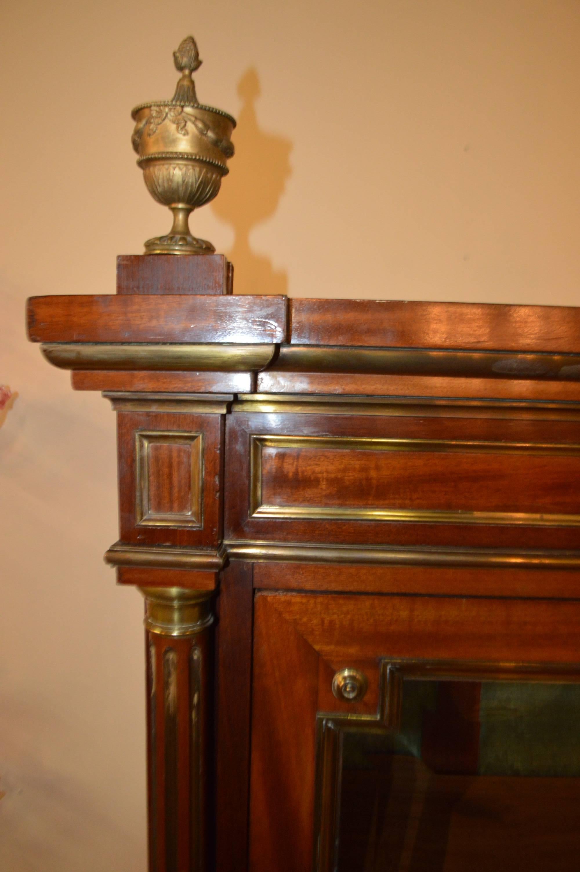 French 19th Century Directoire Style Mahogany Bookcase