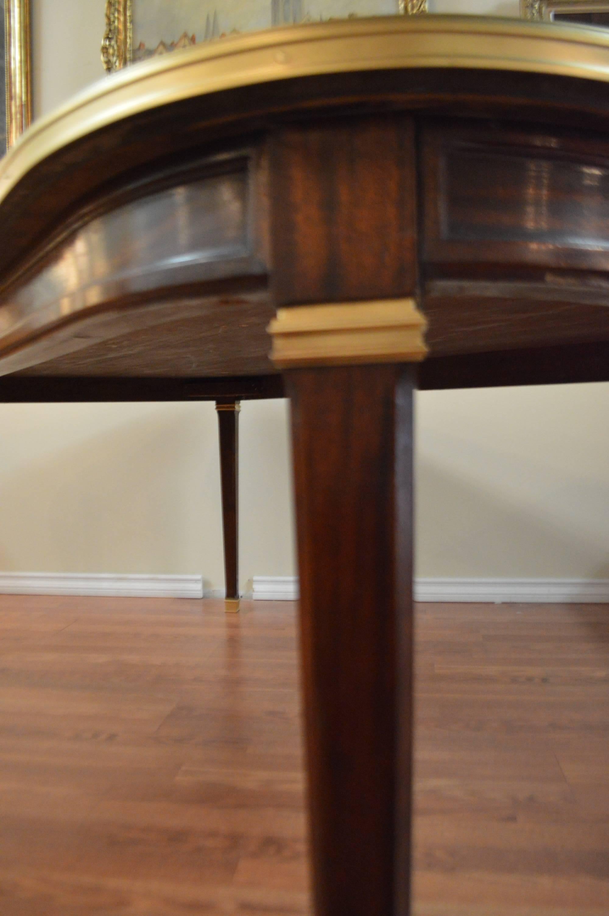 20th Century Directoire Style Walnut Dining Table