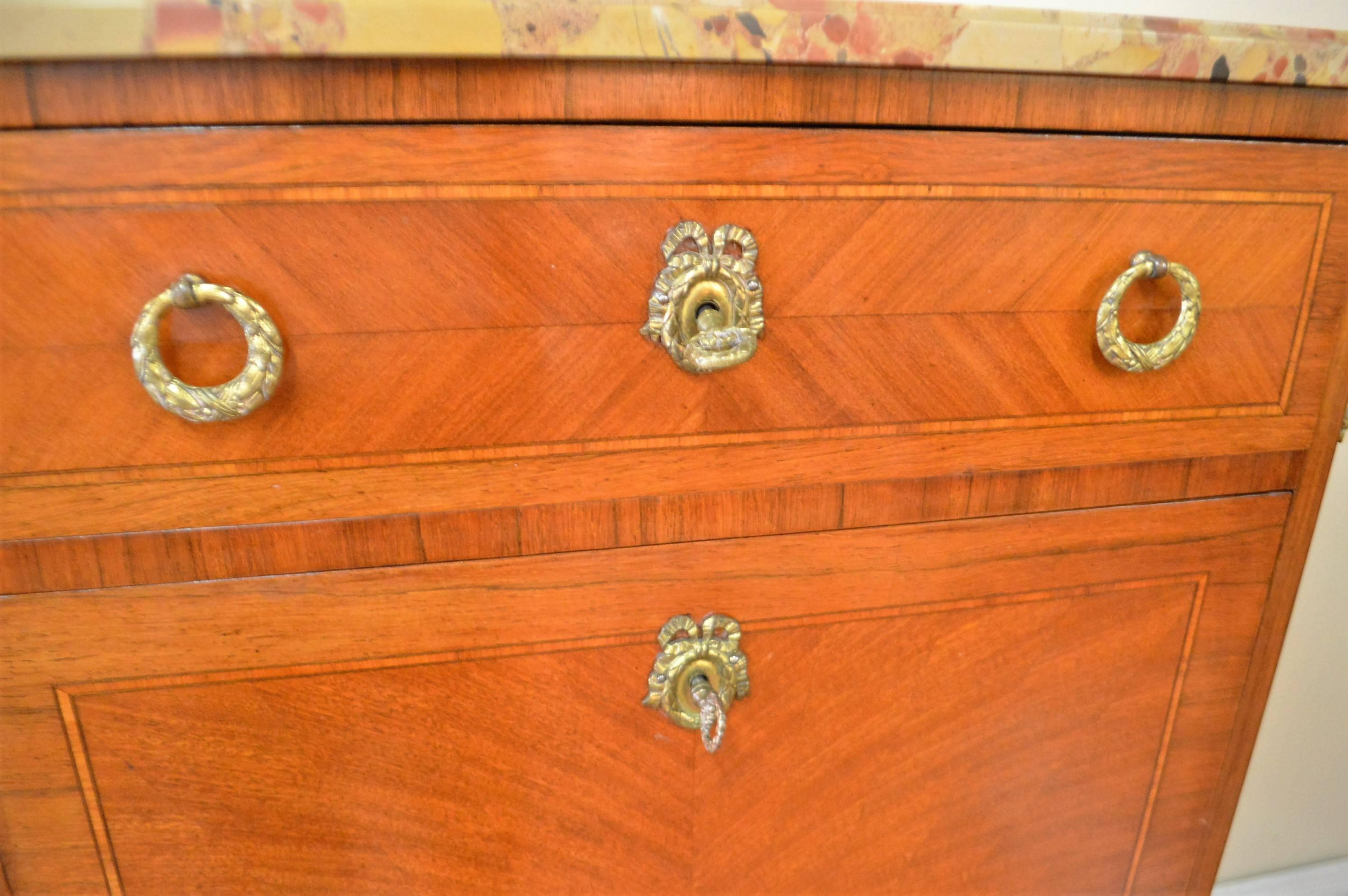 Louis XV Style Inlay Secretaire In Excellent Condition In Oakville, ON