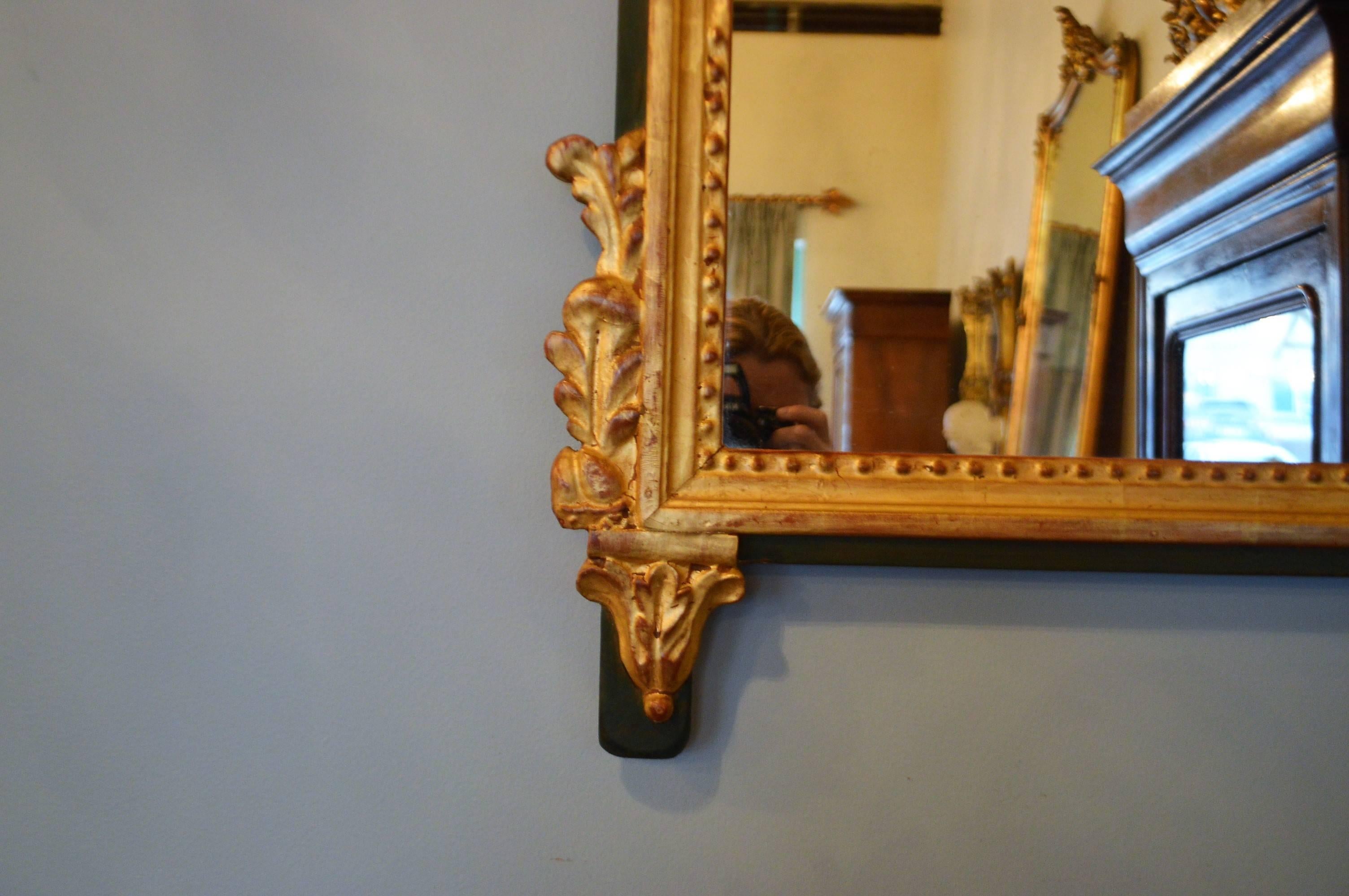 Louis XVI Style Highly Decorative Gilded Mirror In Excellent Condition For Sale In Oakville, ON