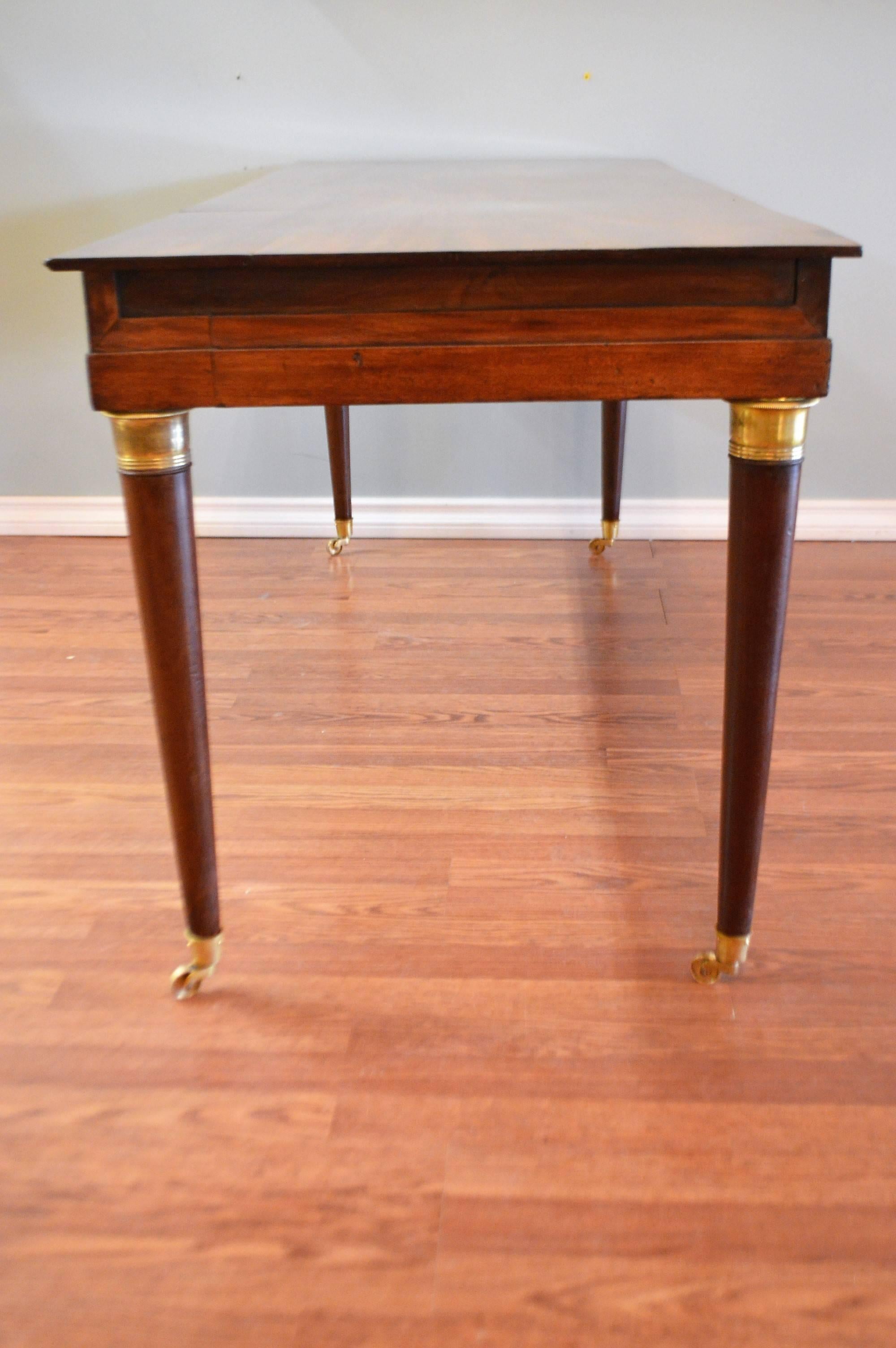 French Louis XVI Style Mahogany Console or Sofa Table